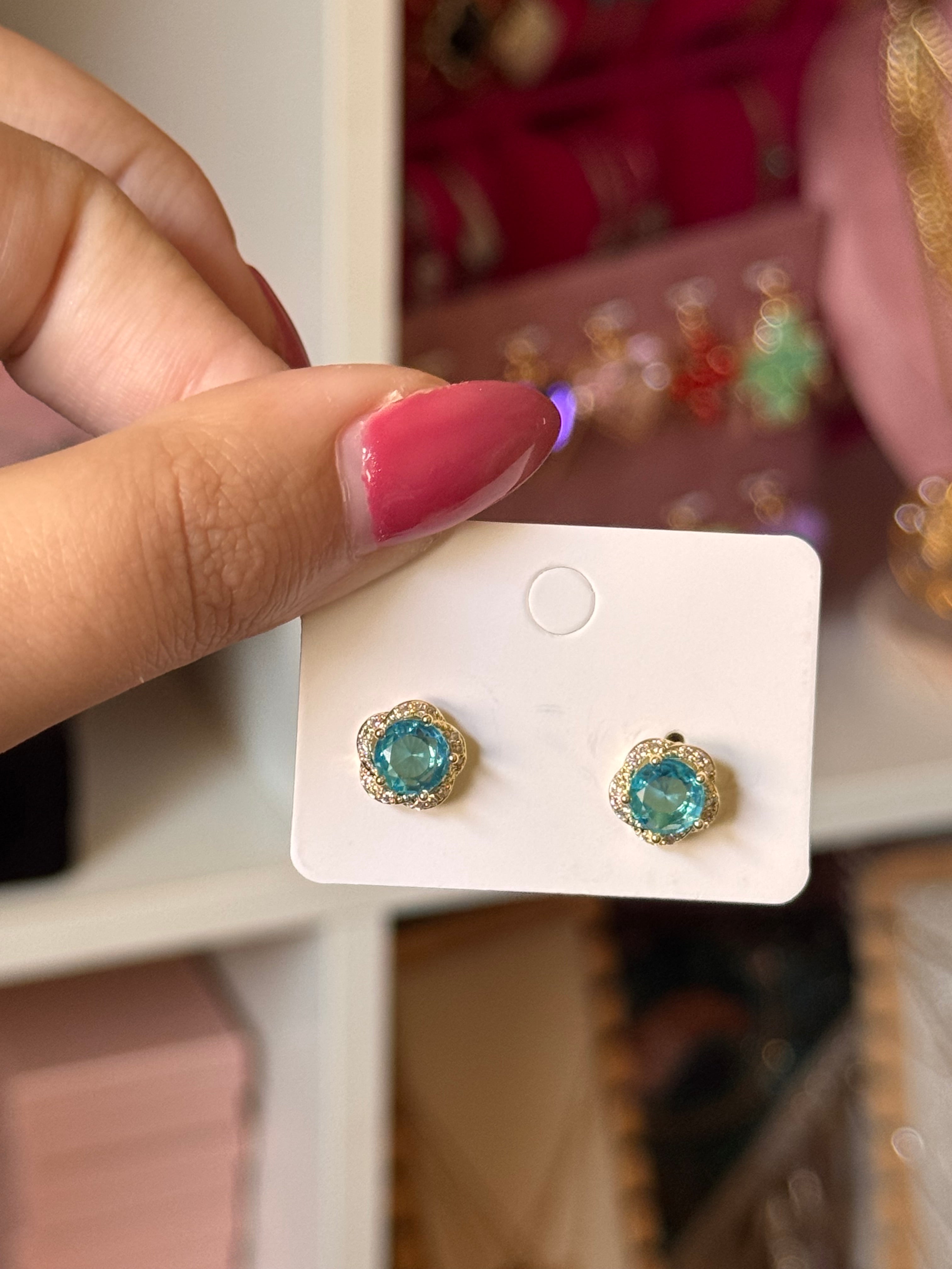 PENDIENTES VICTORIA AZUL
