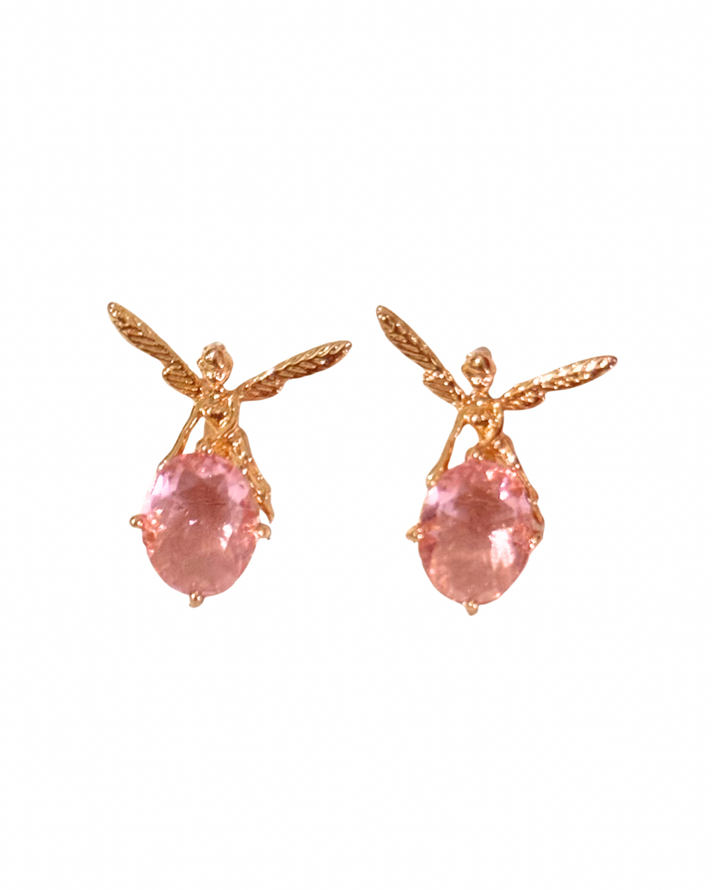 PENDIENTES HADA ROSA