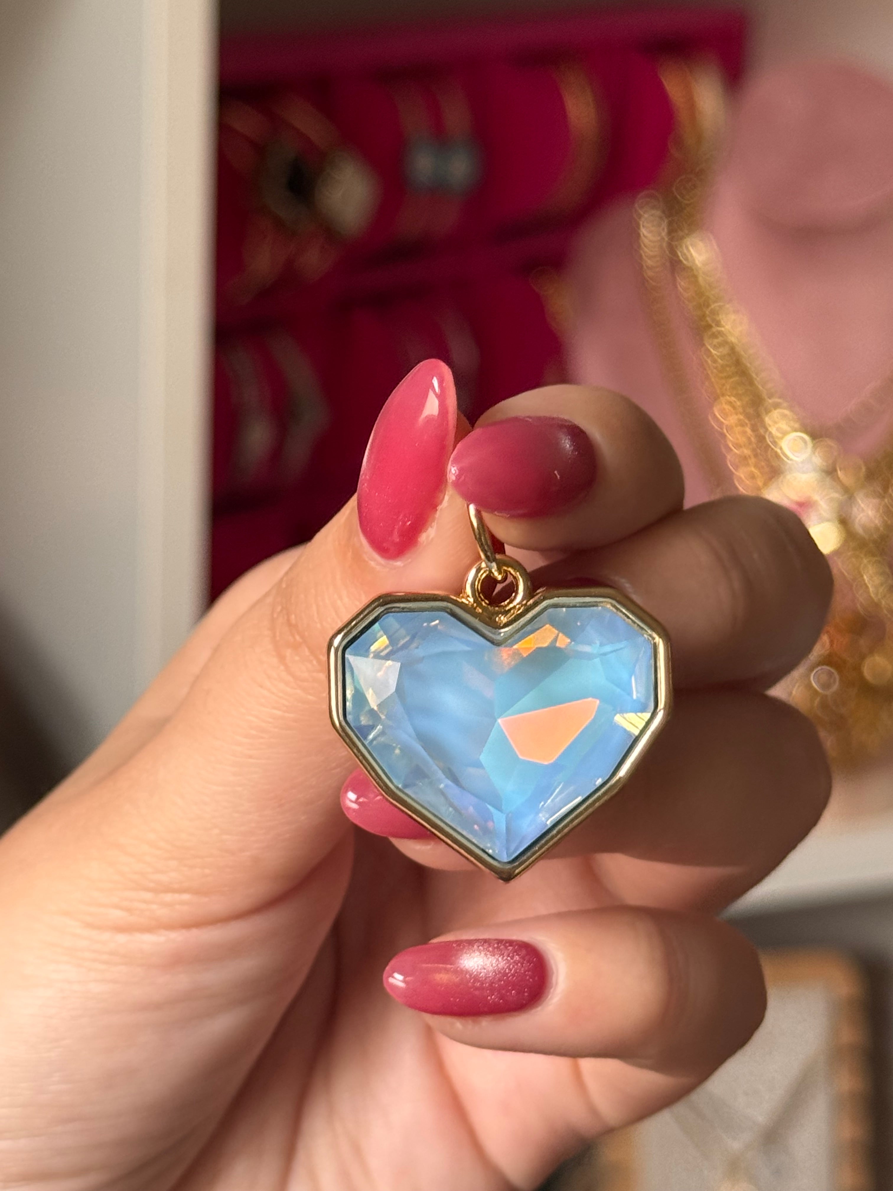 DIJE HEARTS AZUL