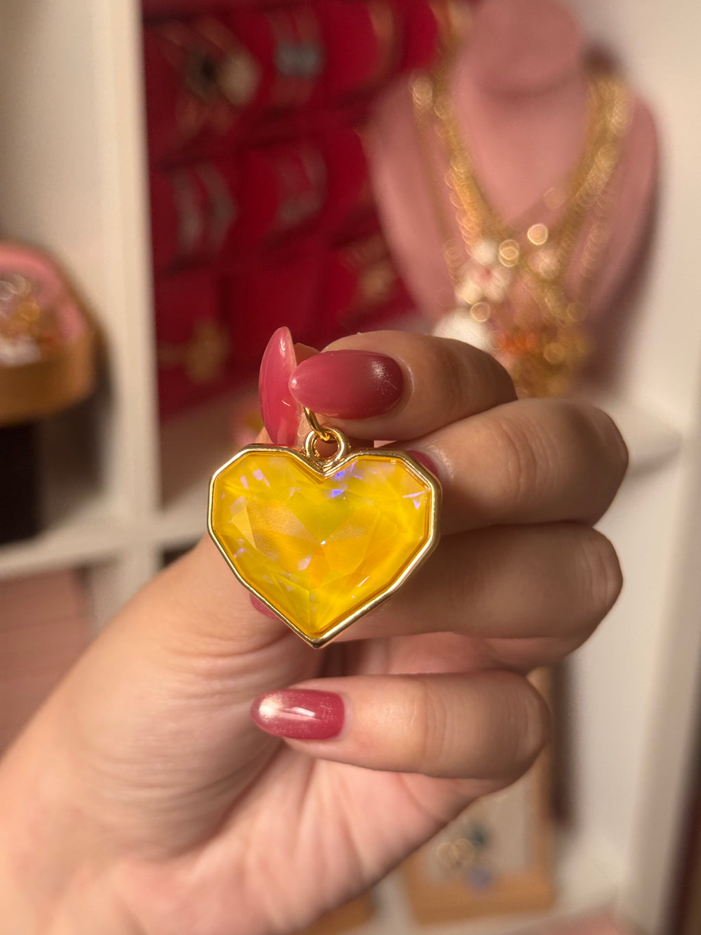 DIJE HEARTS AMARILLO