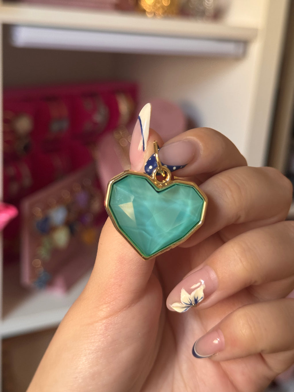 DIJE HEARTS TURQUESA