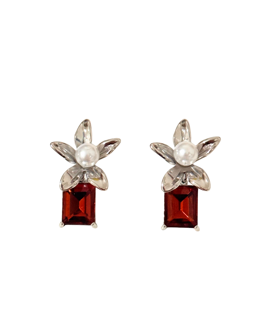 PENDIENTES AMBAR SILVER
