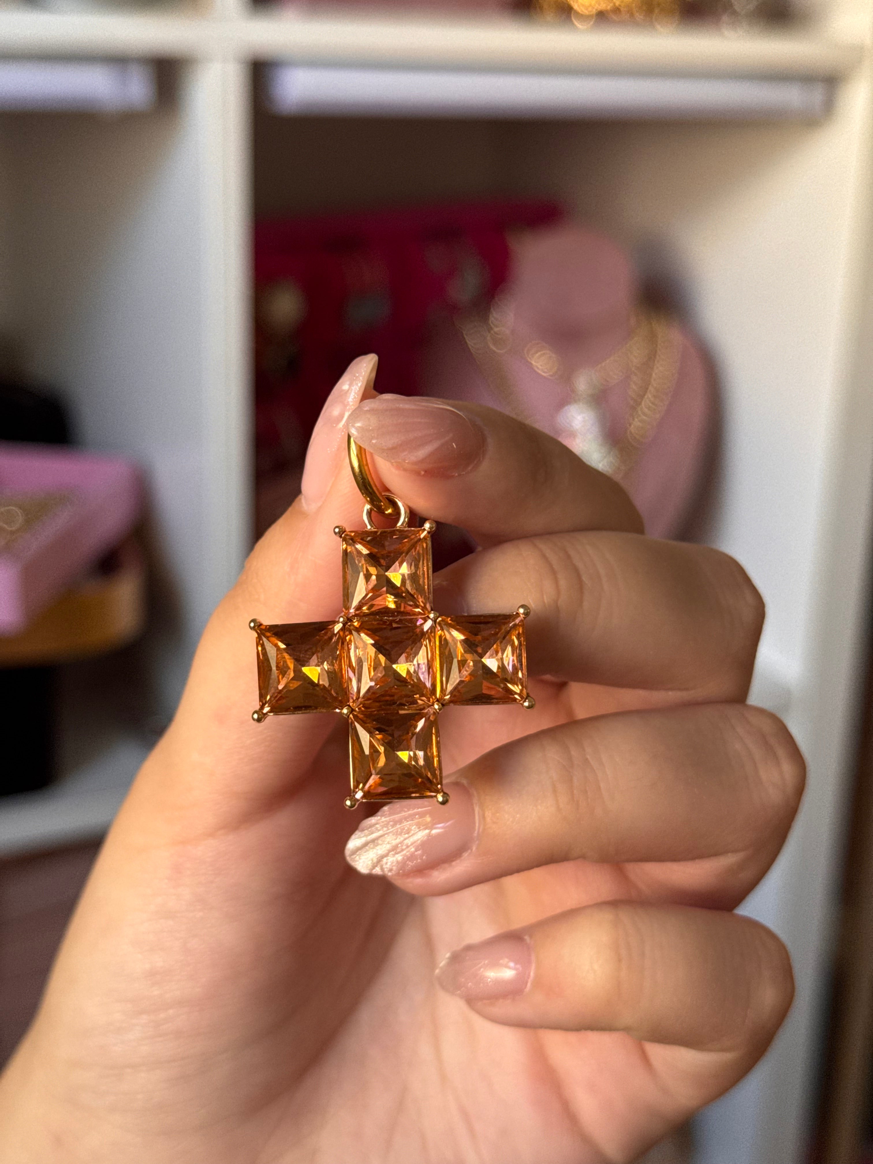 DIJE MINI CROSS CORAL