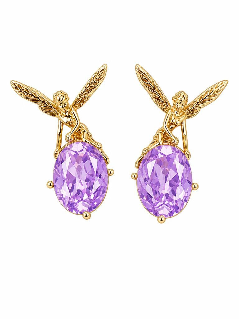 PENDIENTES HADA PINK