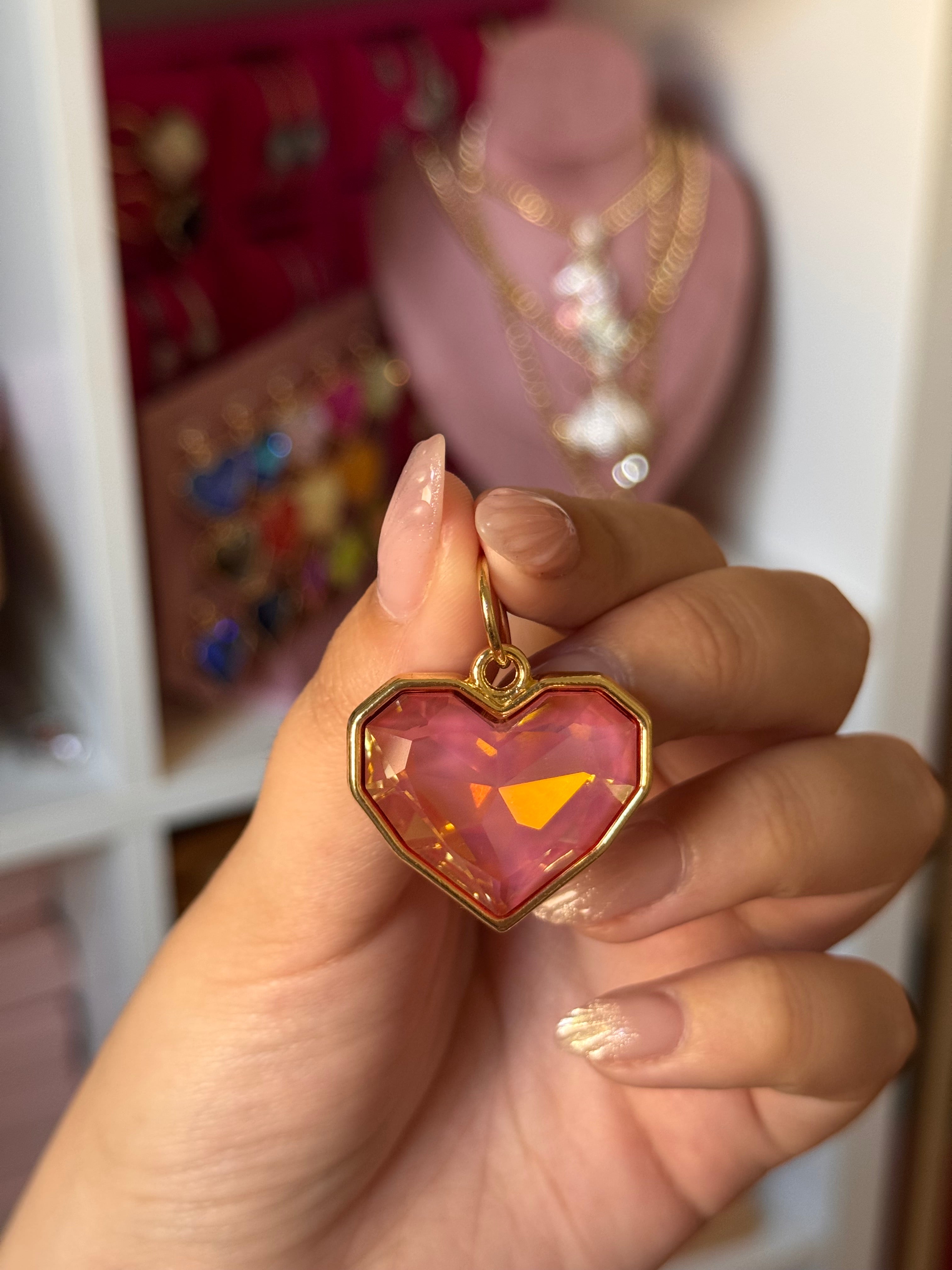 DIJE HEARTS SALMÓN