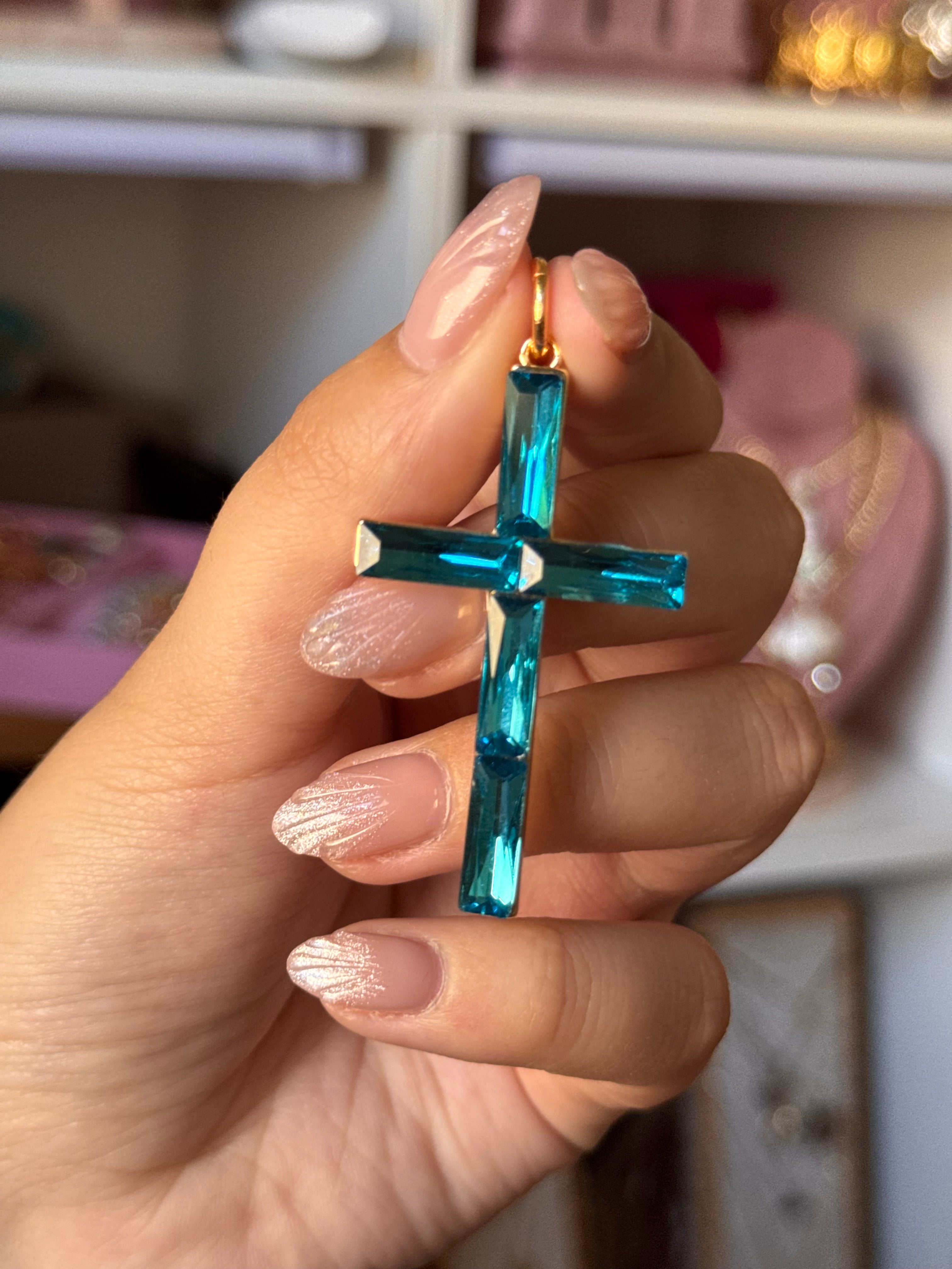 ROJO CROSS CELESTE