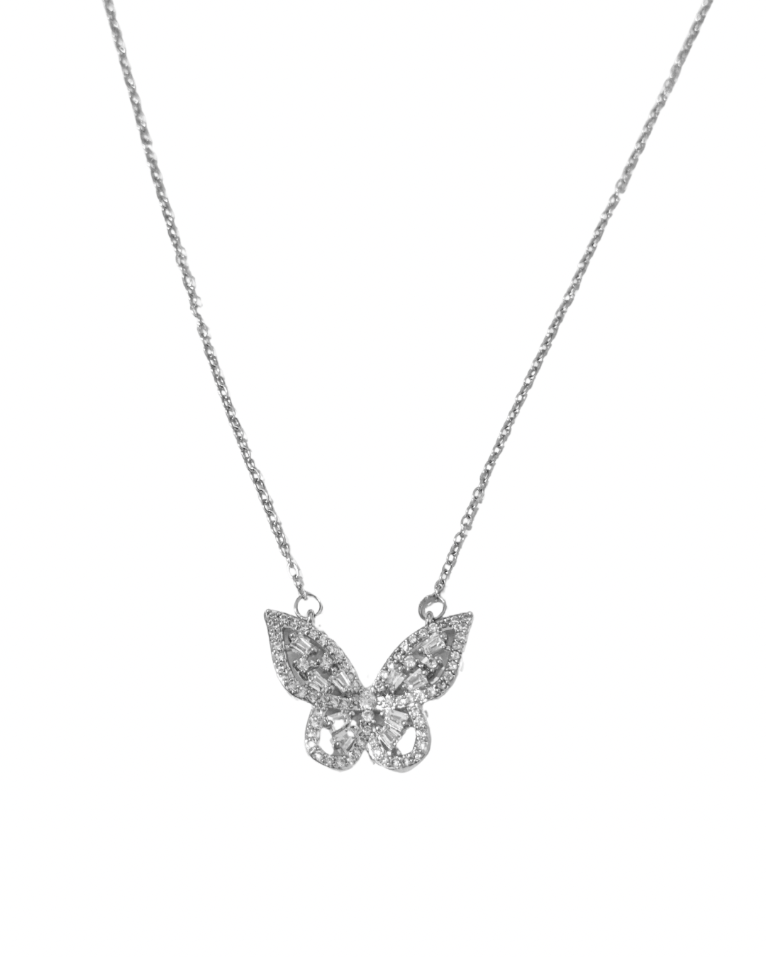 COLLAR BUTTERFLY SILVER