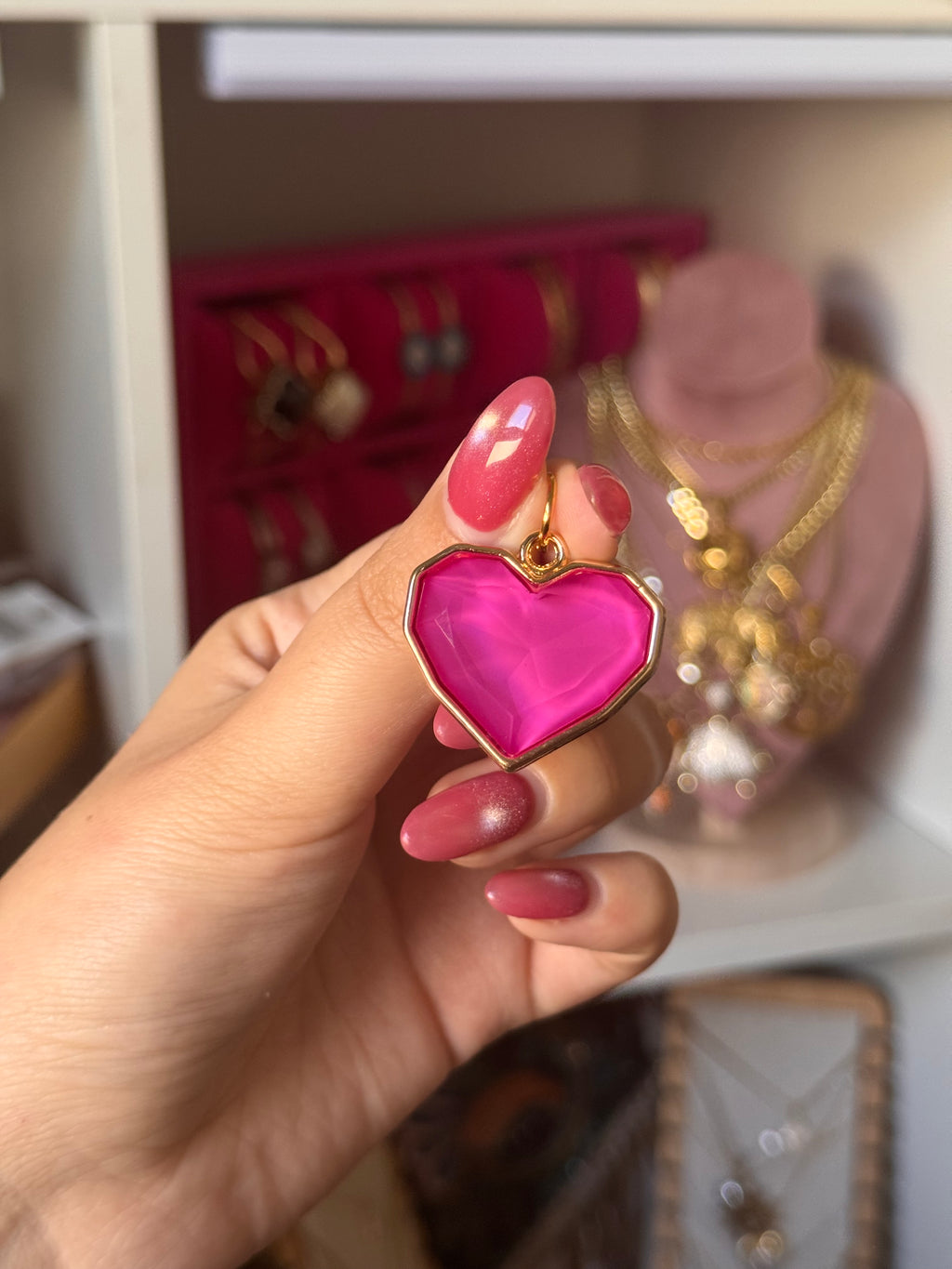 DIJE HEARTS FUCSIA
