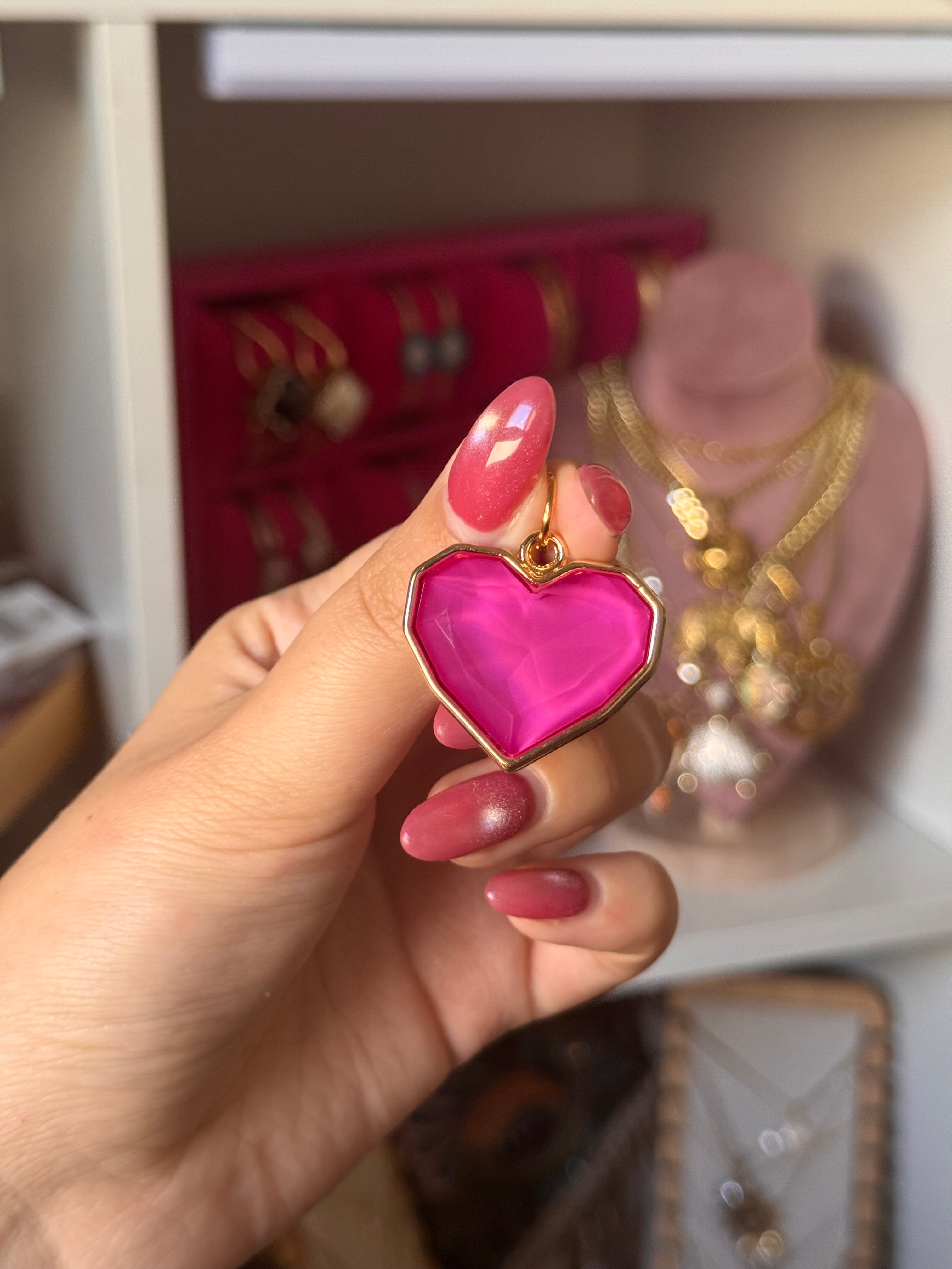 DIJE HEARTS FUCSIA