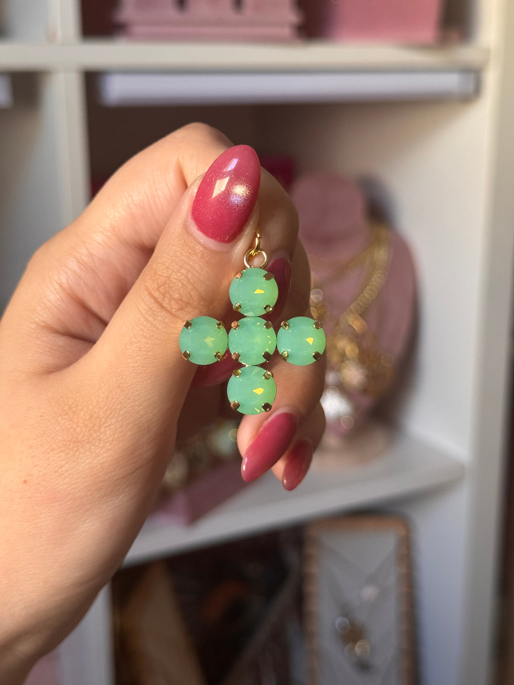 DIJE MINI CRUZ VERDE