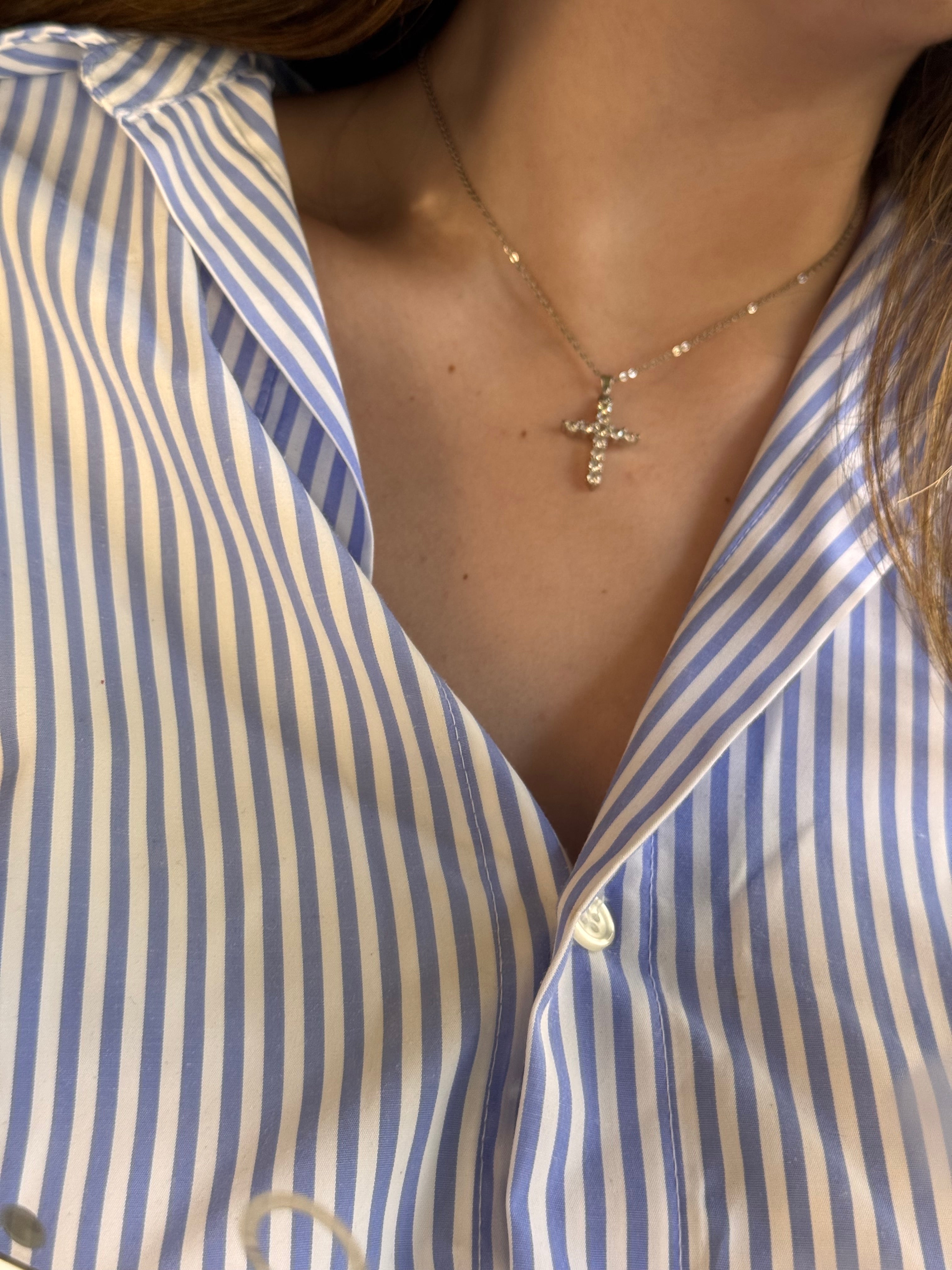 COLLAR CRUZ SILVER