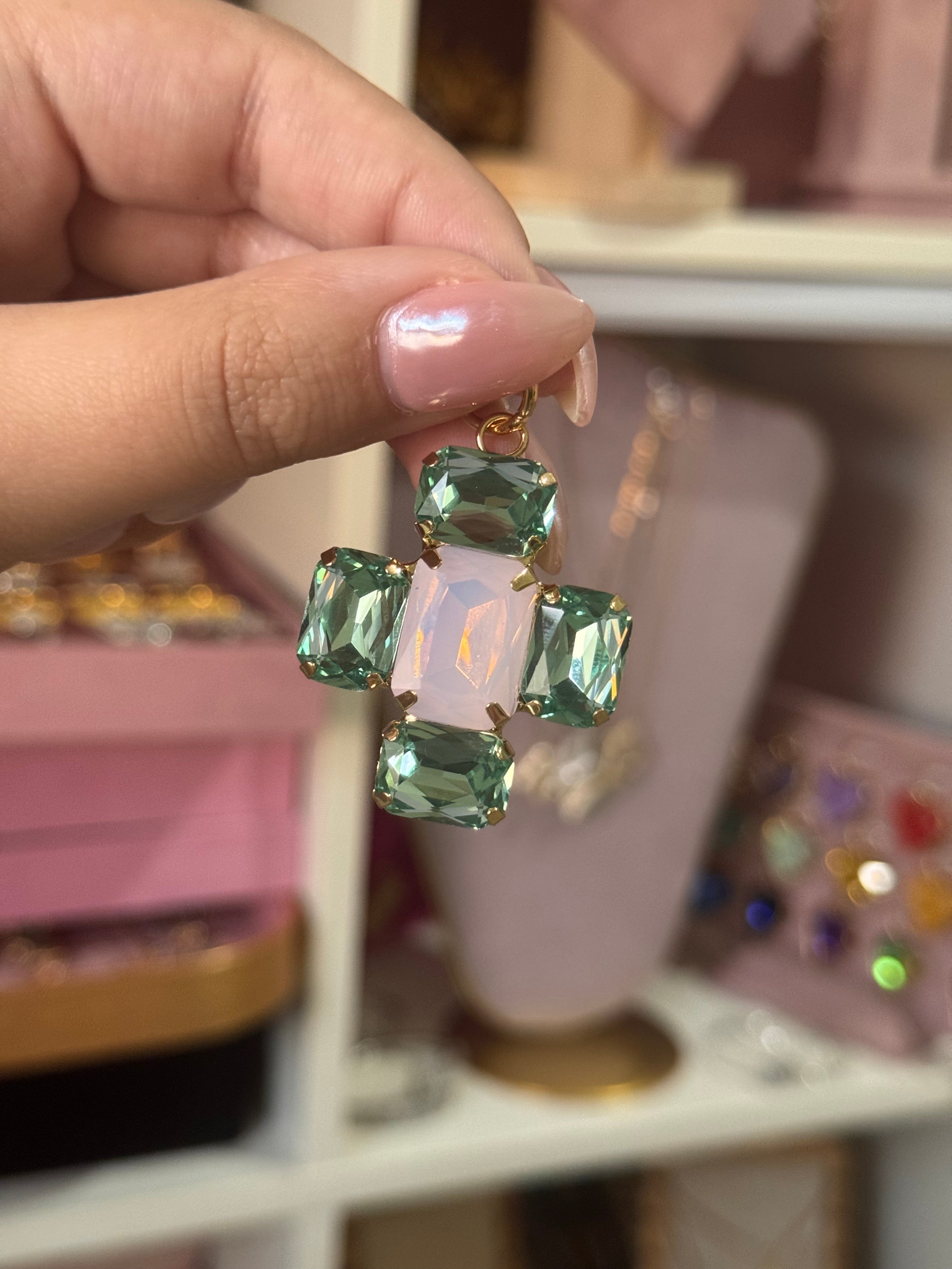 DIJE CRUZ ROSE AQUA