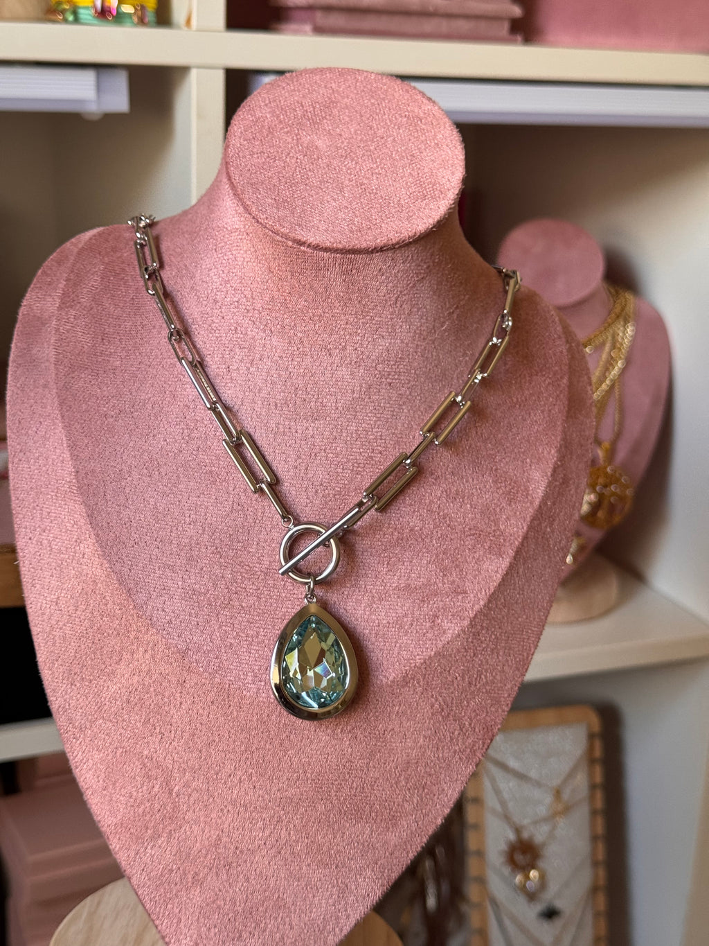 COLLAR CRISTAUX AQUA
