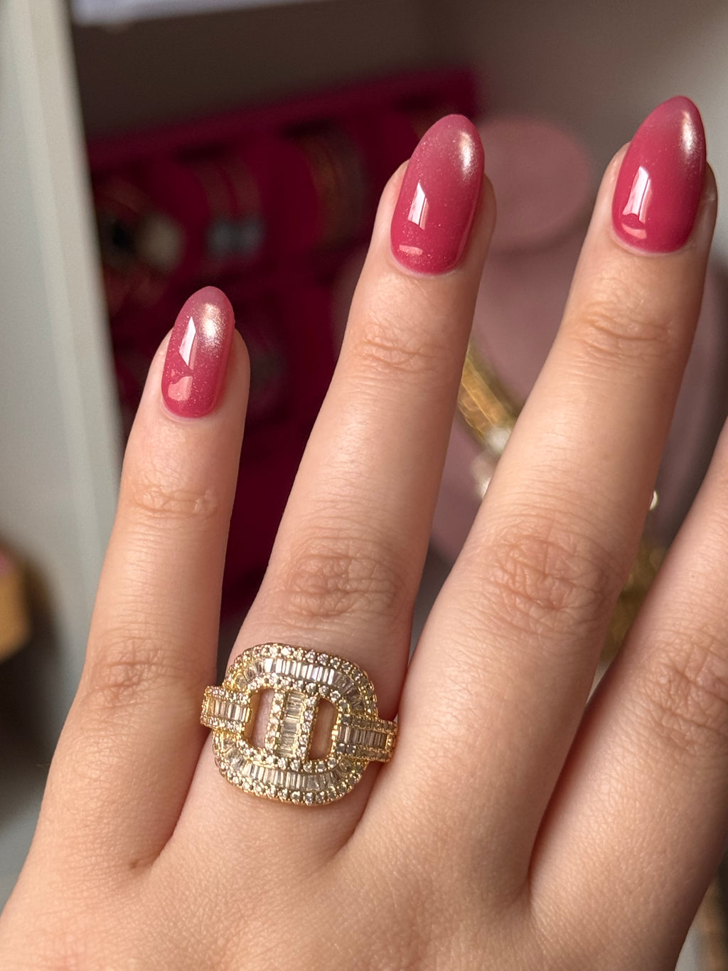 ANILLO ICED GOLD