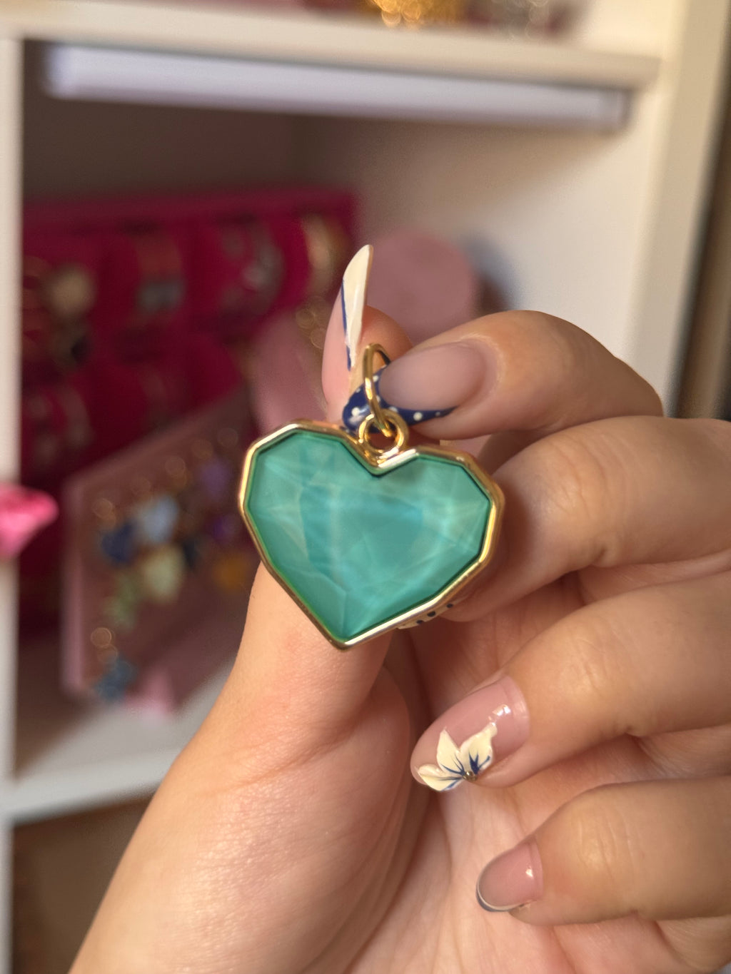 DIJE HEARTS TURQUESA