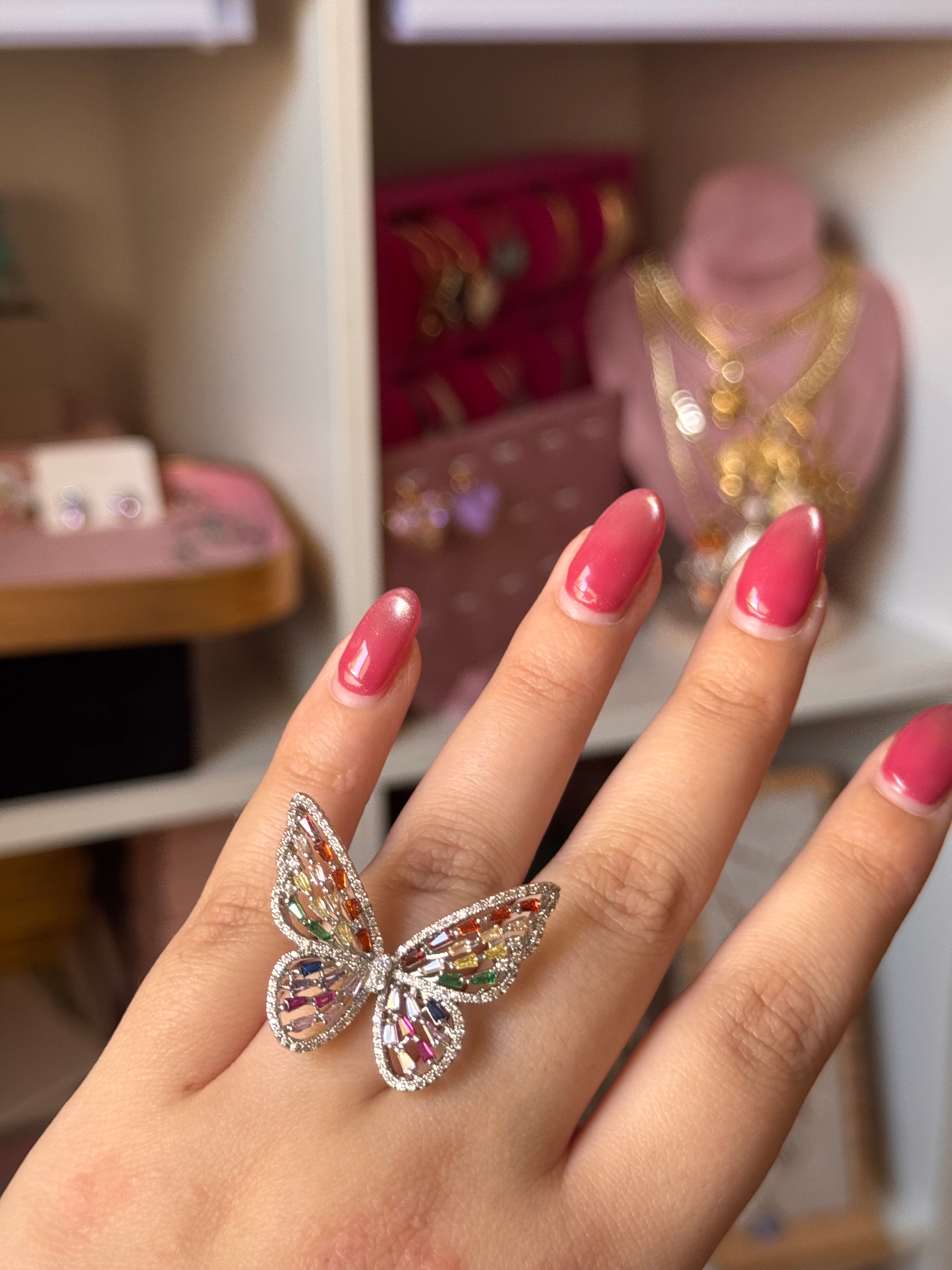 ANILLO MARIPOSA SILVER