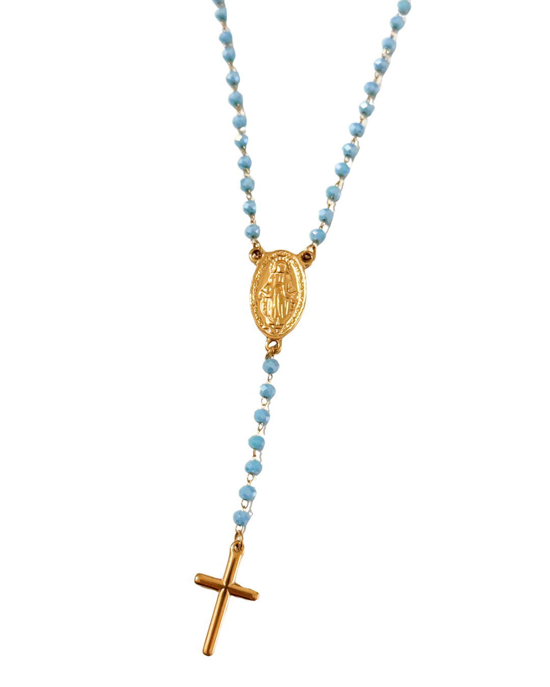 COLLAR ROSARIO BLUE
