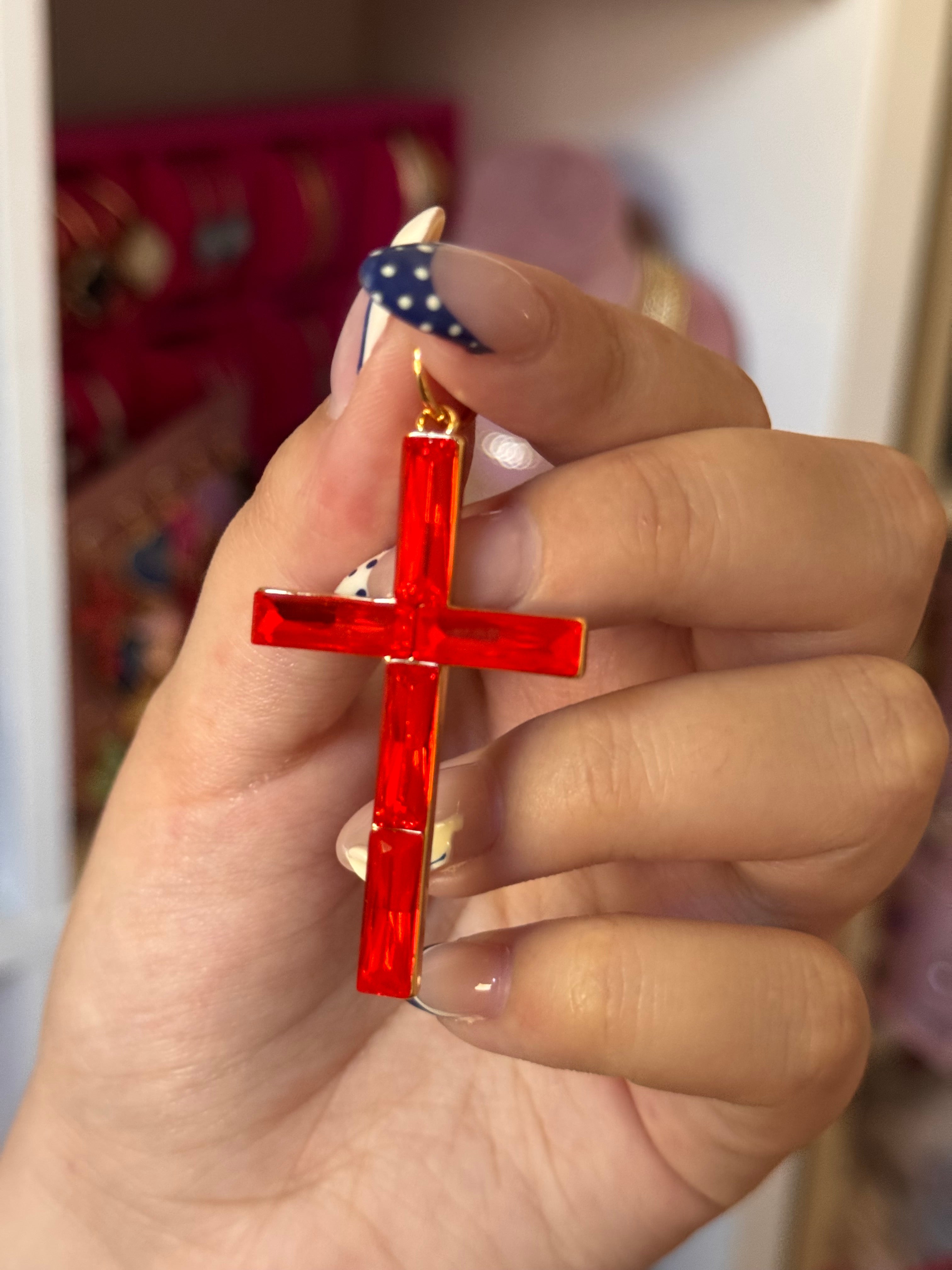 DIJE CROSS RED/ORANGE
