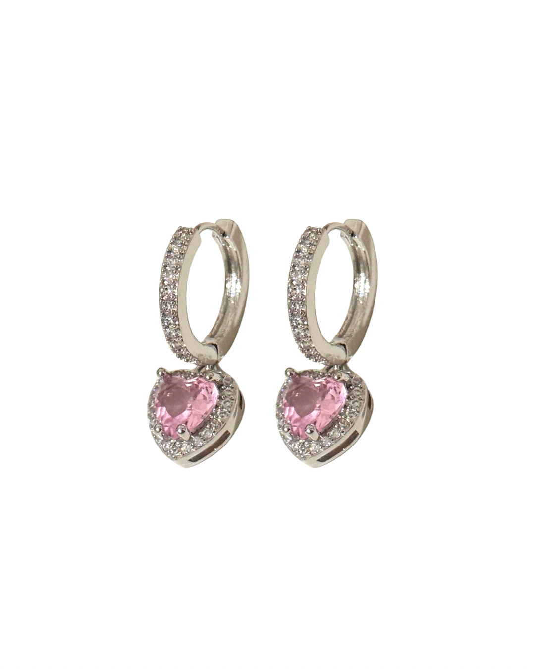 PENDIENTES HEARTS ROSE