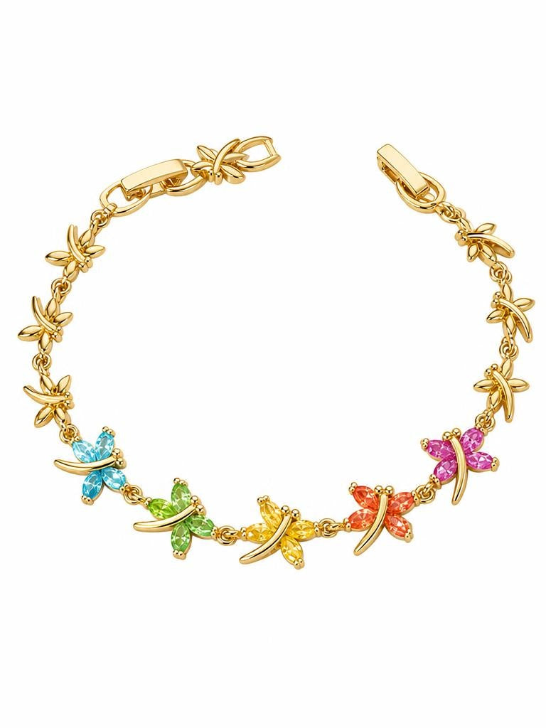 PULSERA LIBÉLULAS COLORES