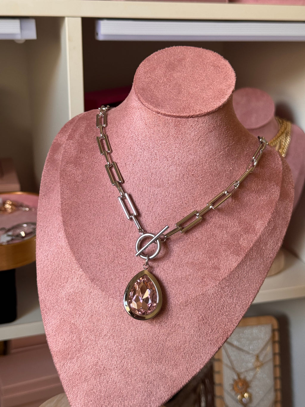 COLLAR CRISTAUX ROSA