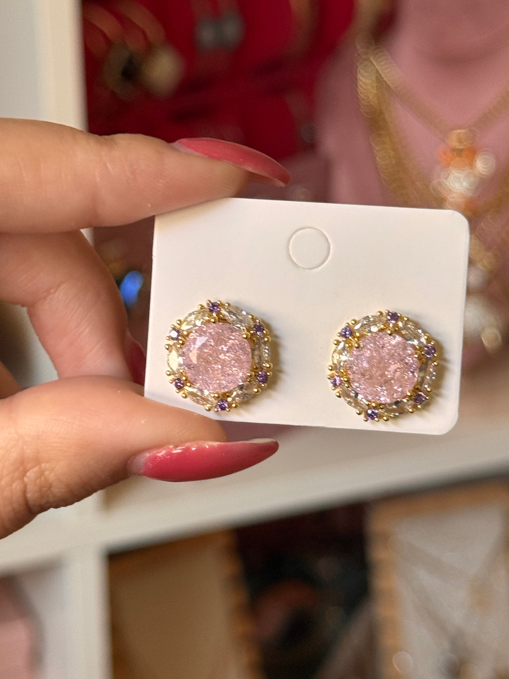 PENDIENTES ROSETTE