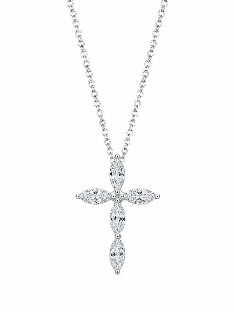 COLLAR CROSS SILVER