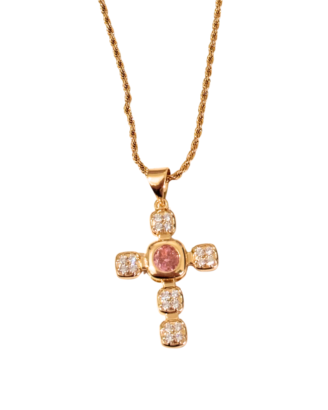 COLLAR ROSE CROSS