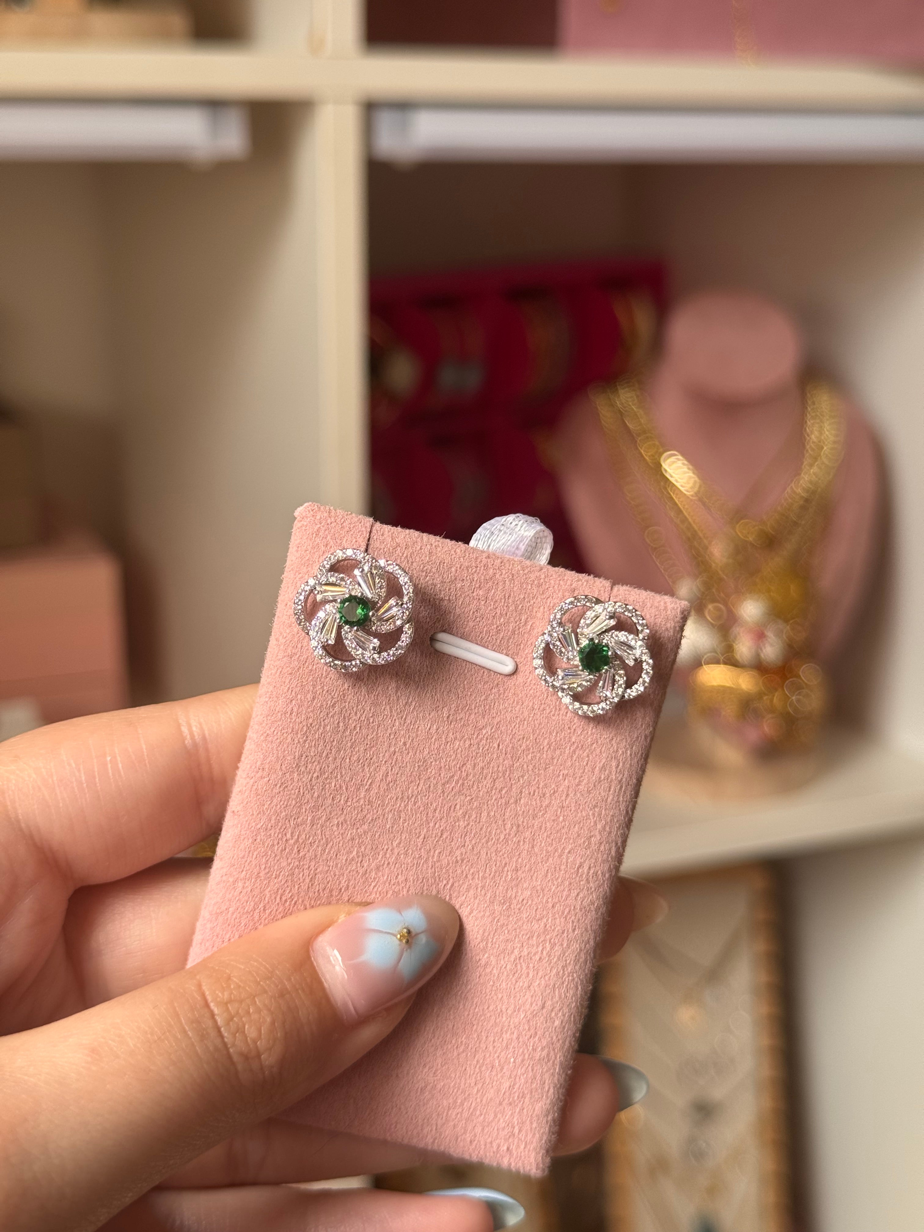 PENDIENTES ESMERALDA