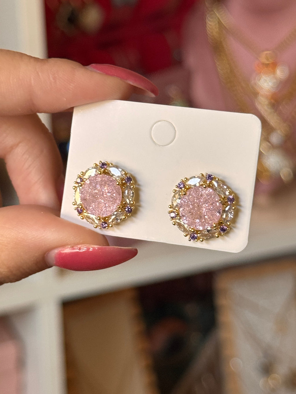 PENDIENTES ROSETTE