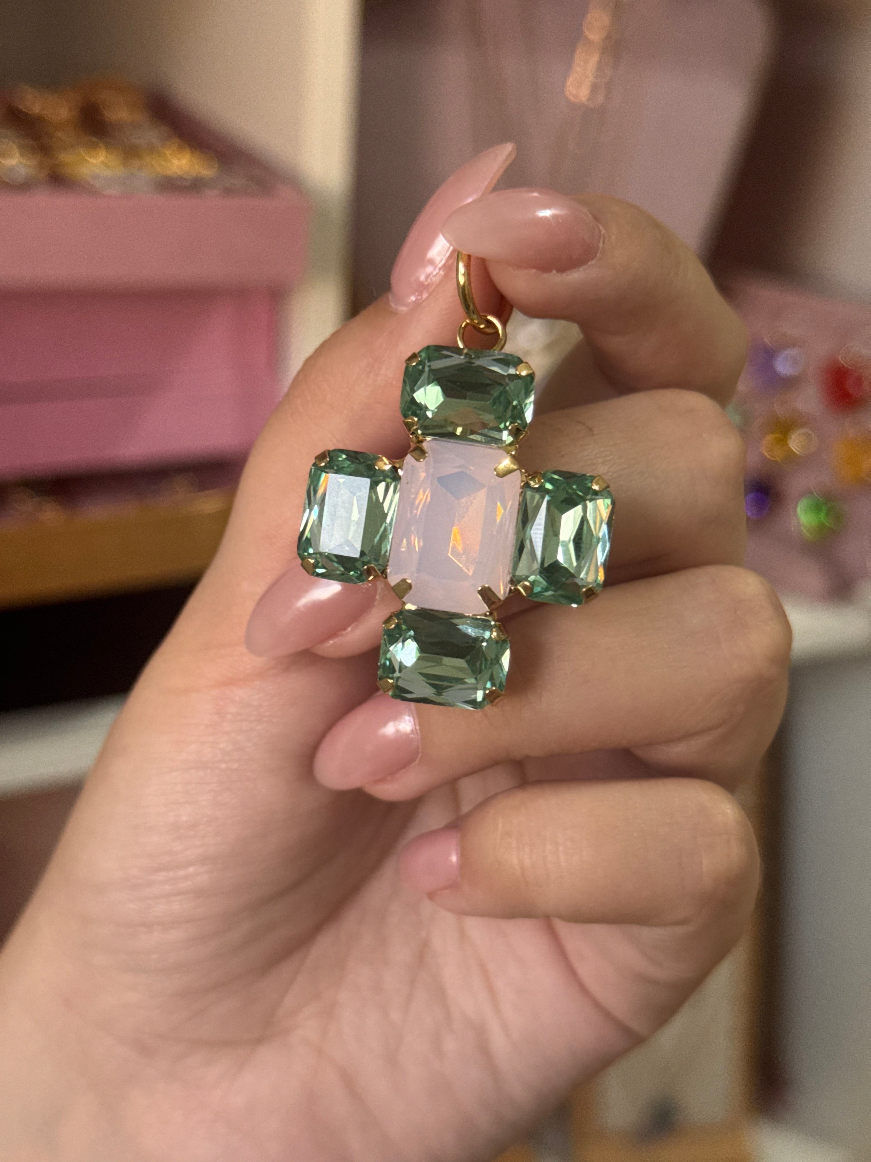 DIJE CRUZ ROSE AQUA