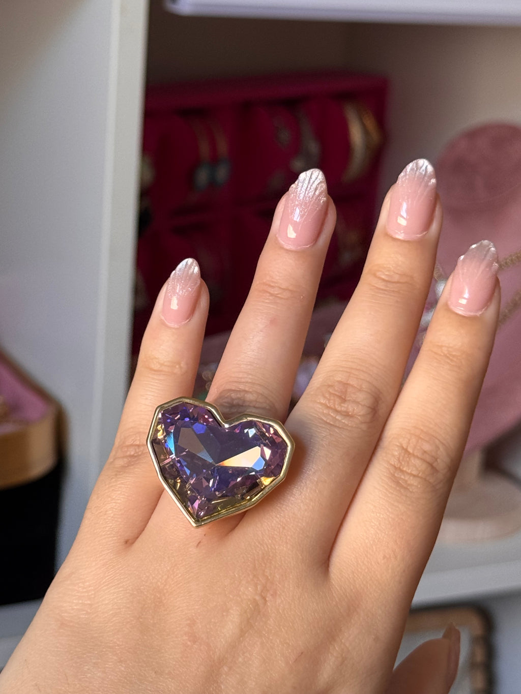 ANILLO HEARTS PURPLE