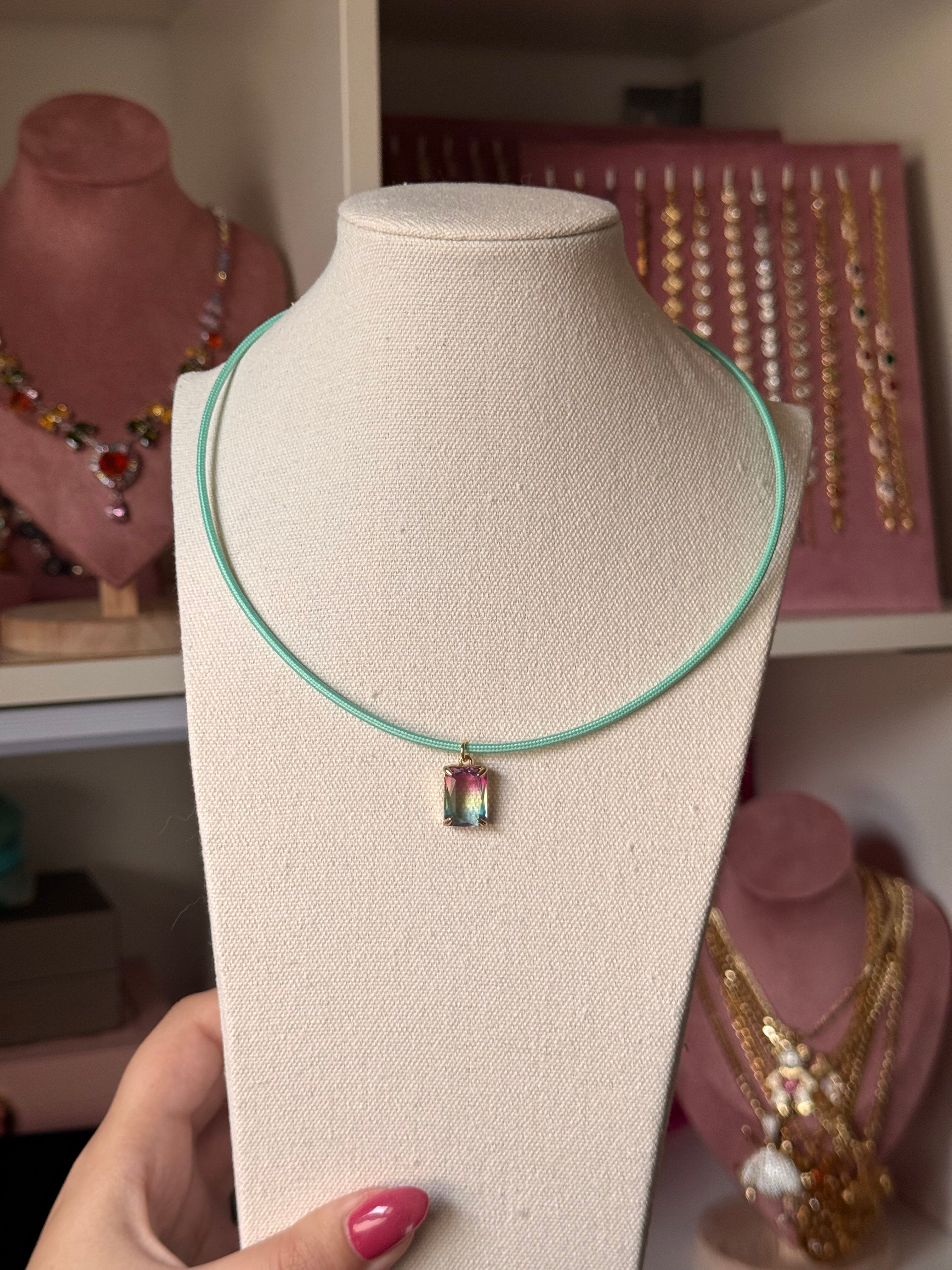 COLLAR MENTA GLACÉE