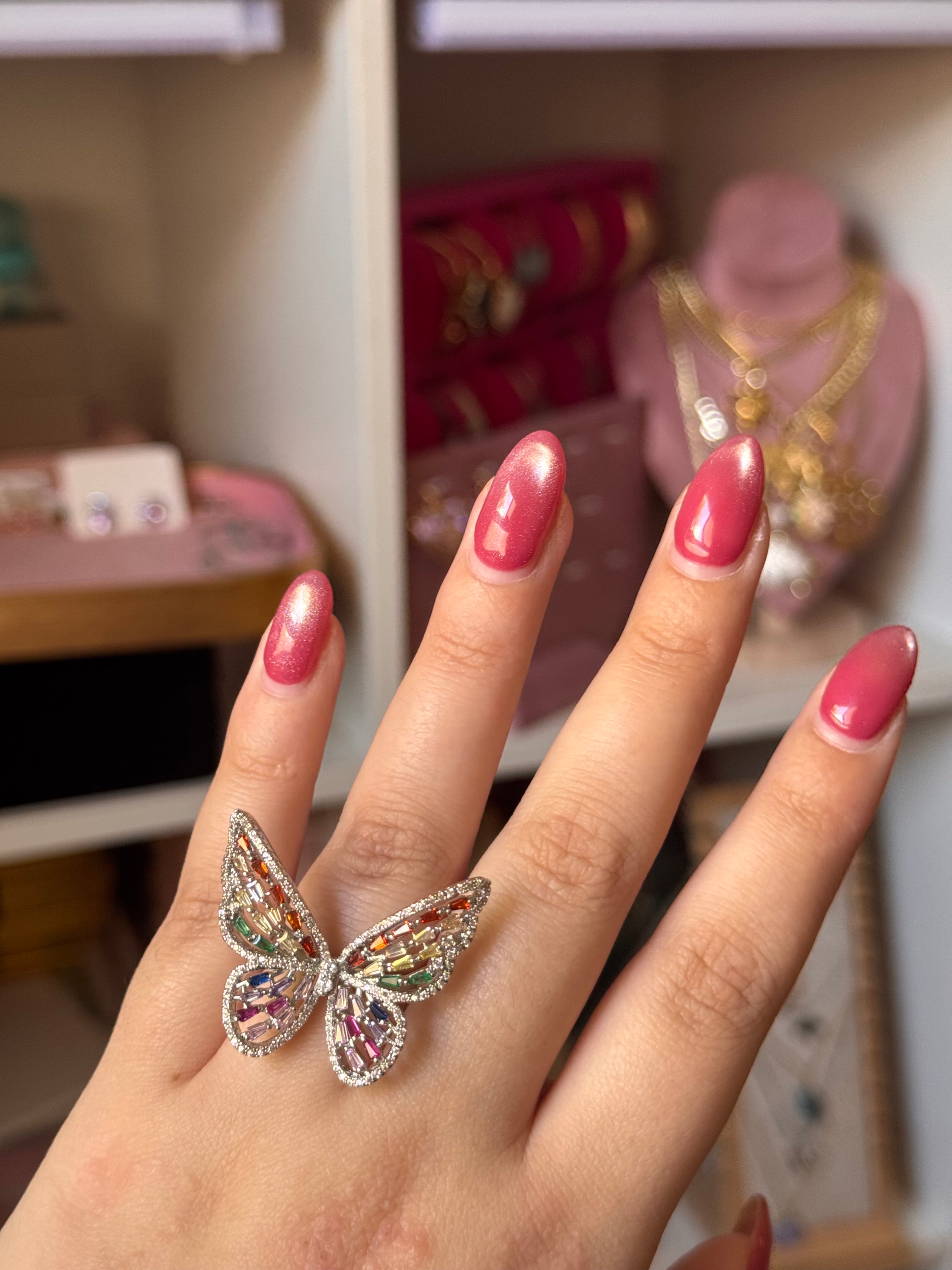 ANILLO MARIPOSA SILVER