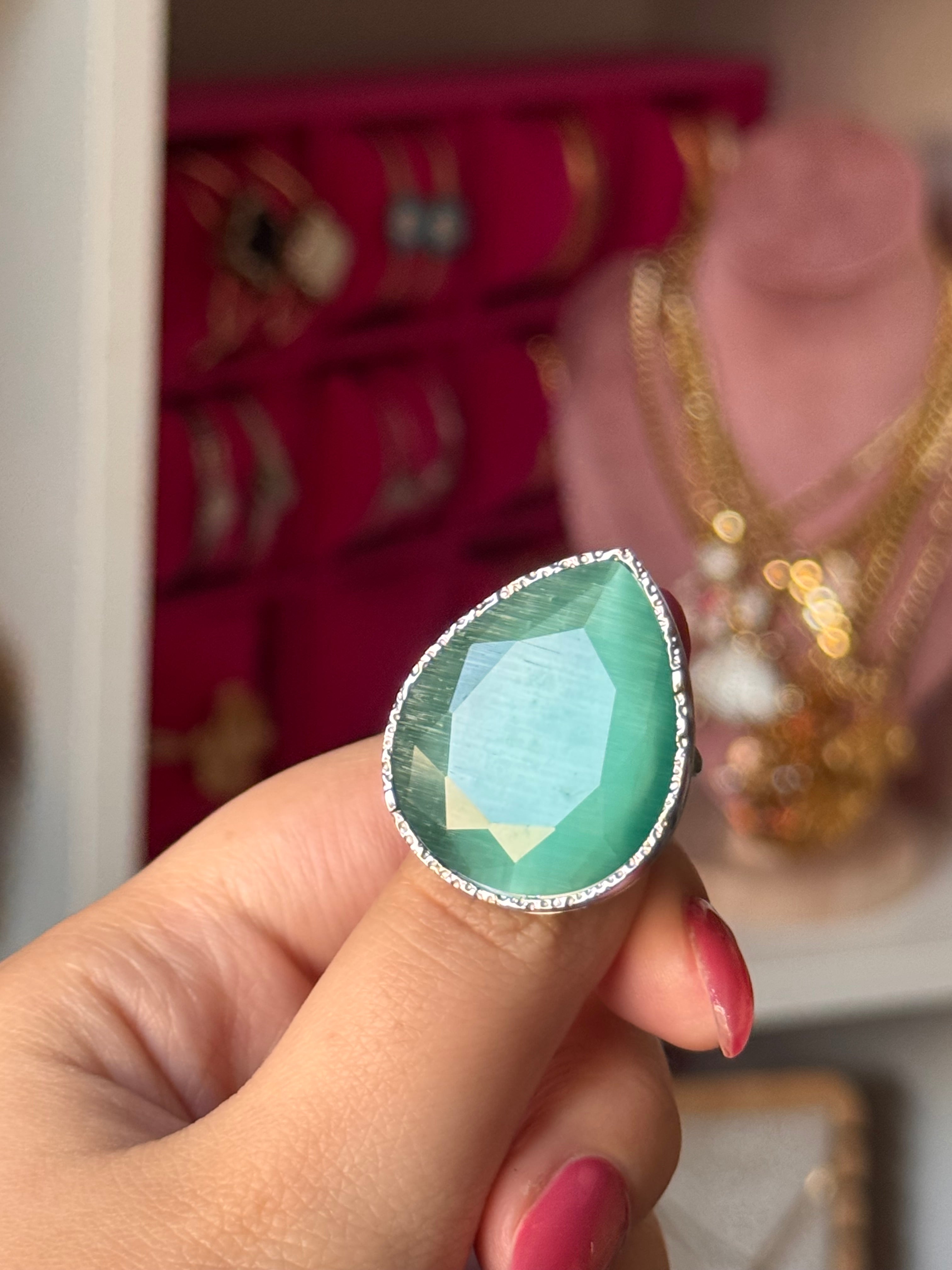 ANILLO CRISTAL DEL MAR