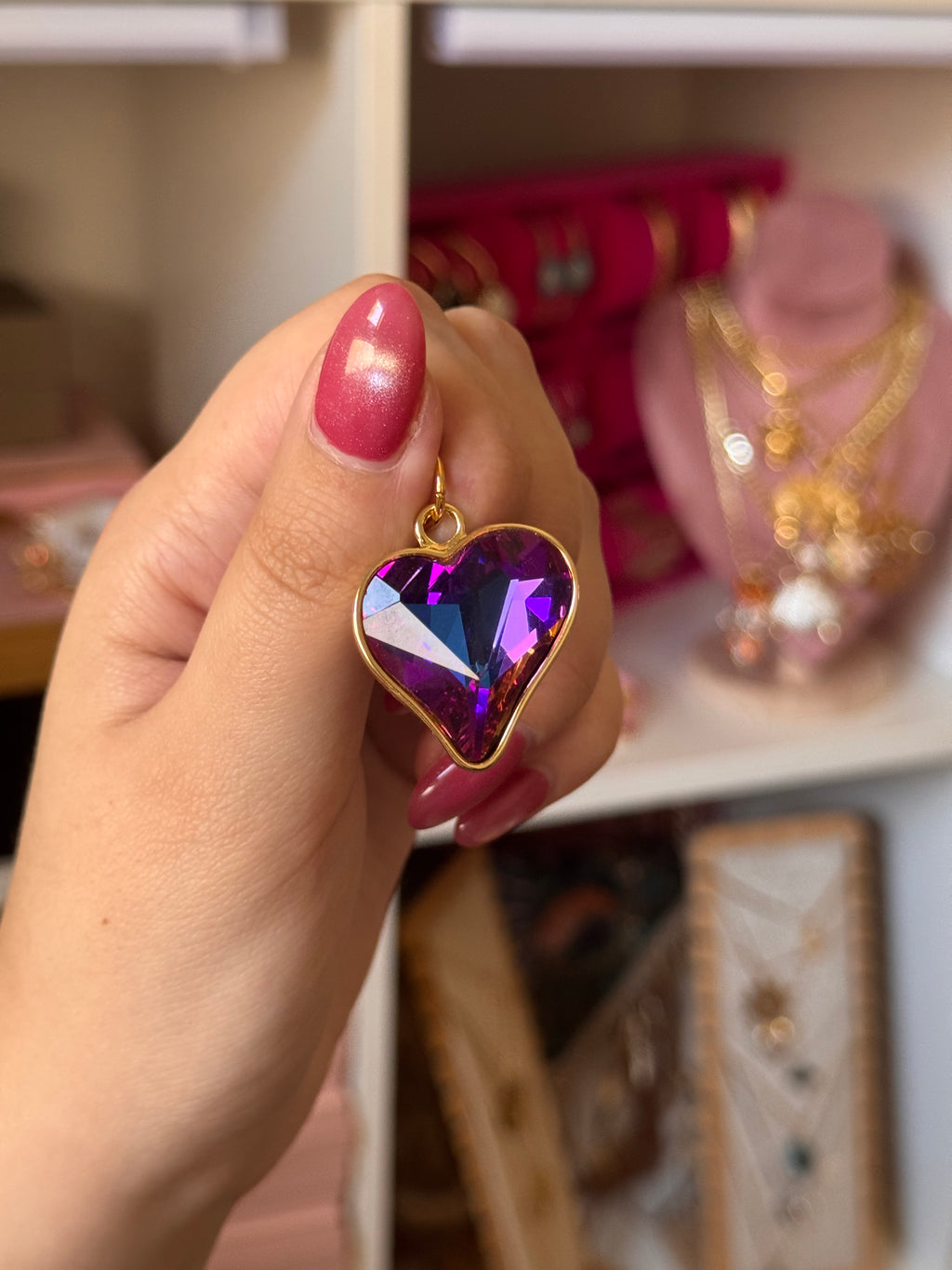 DIJE LOVE MORADO BRILLANTE