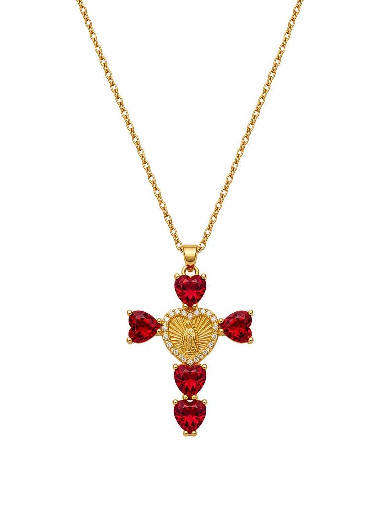 COLLAR CROSS RED