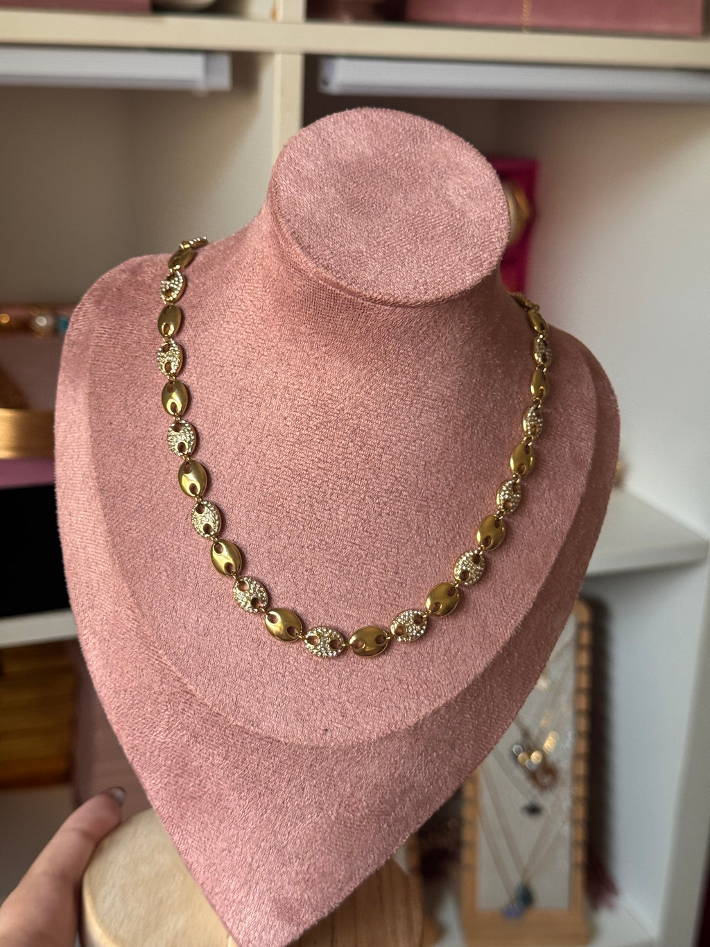 COLLAR COFFEE GOLD