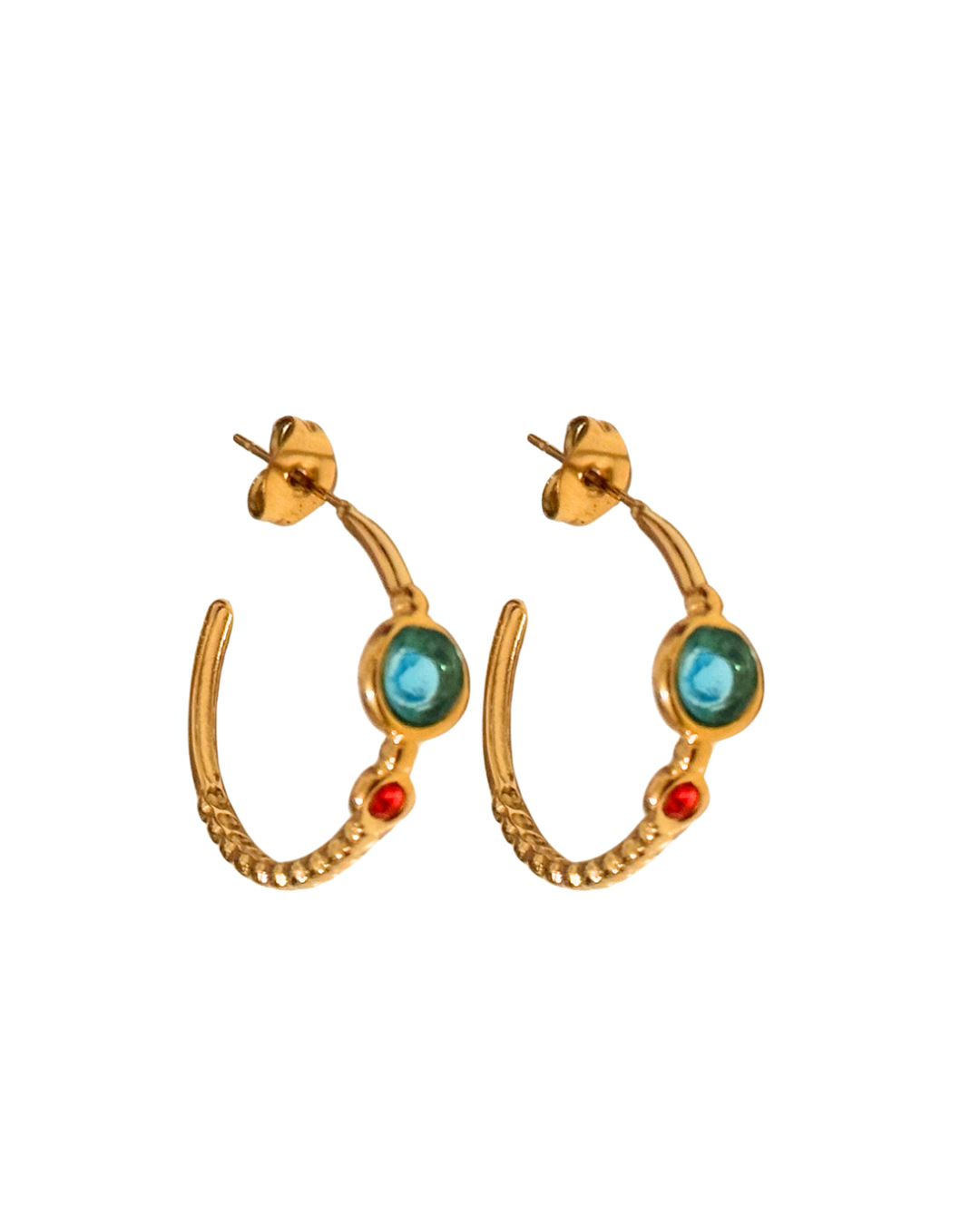 PENDIENTES PIEDRAS DE COLORES