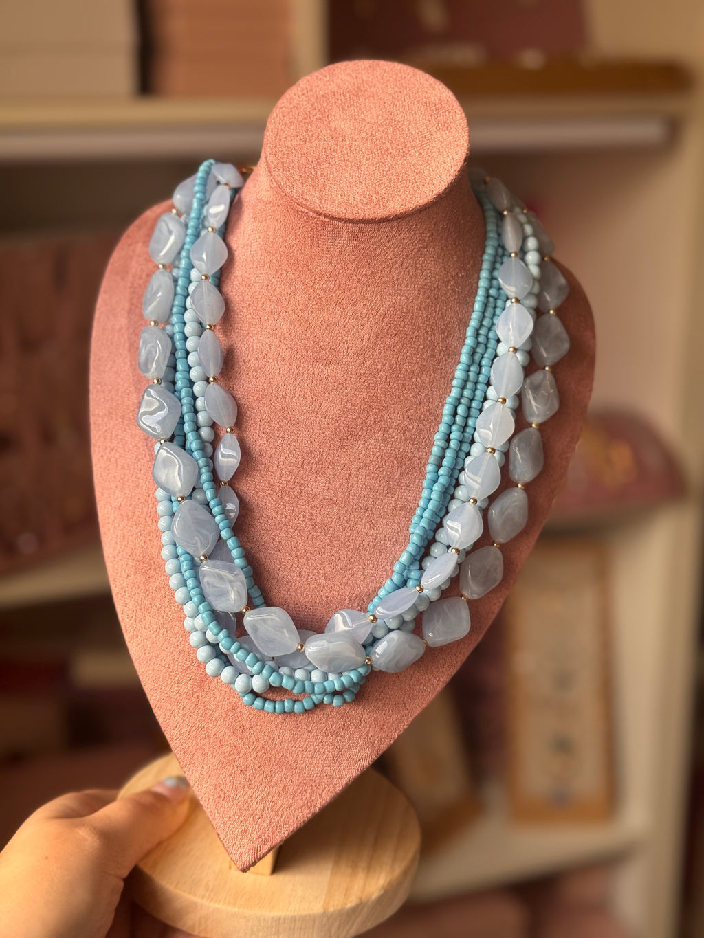 COLLAR AGUAMARINA