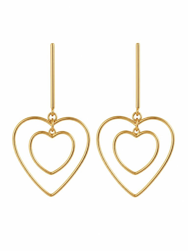 PENDIENTES HEARTS GOLD