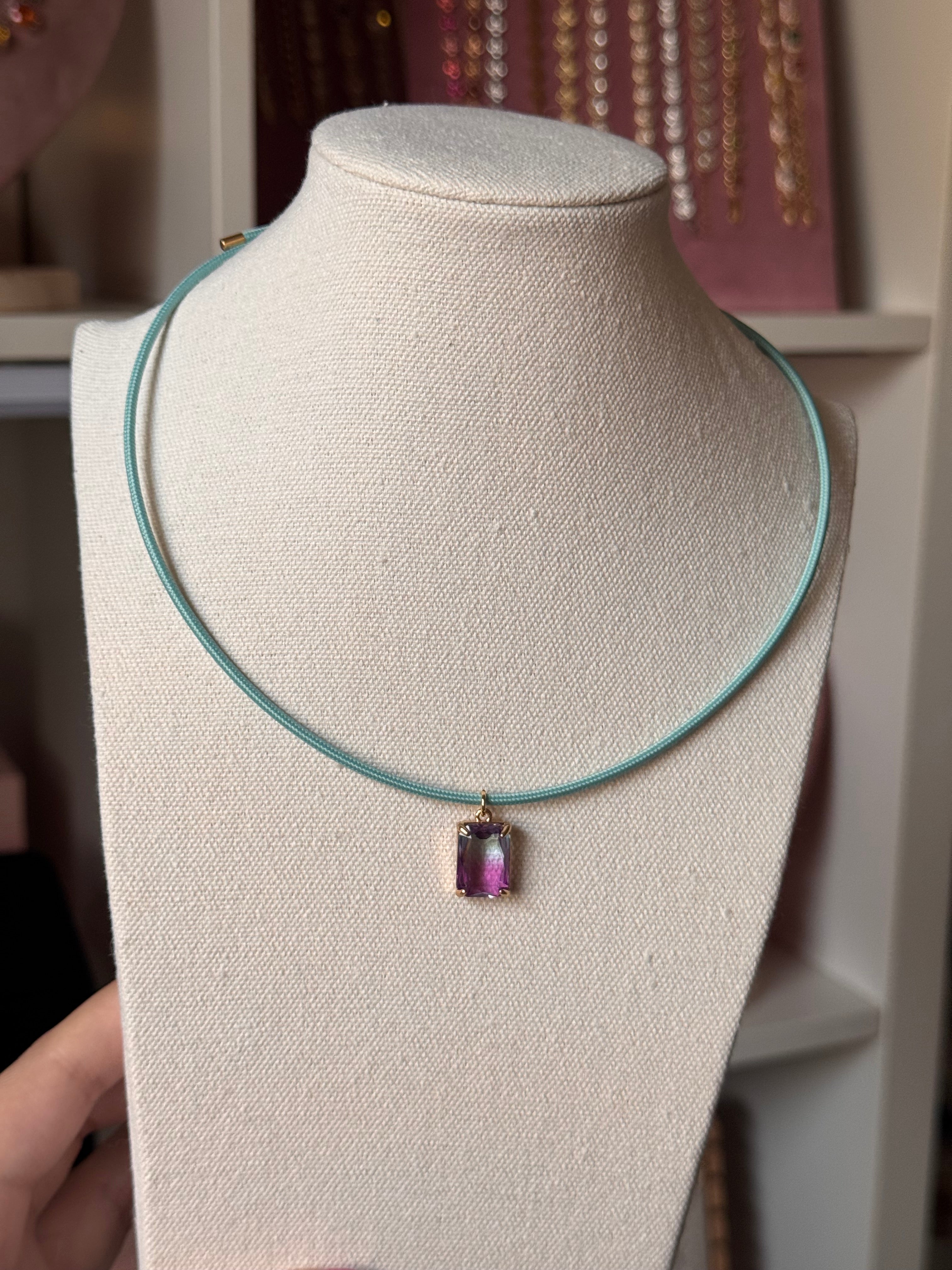 COLLAR AQUA VIOLET
