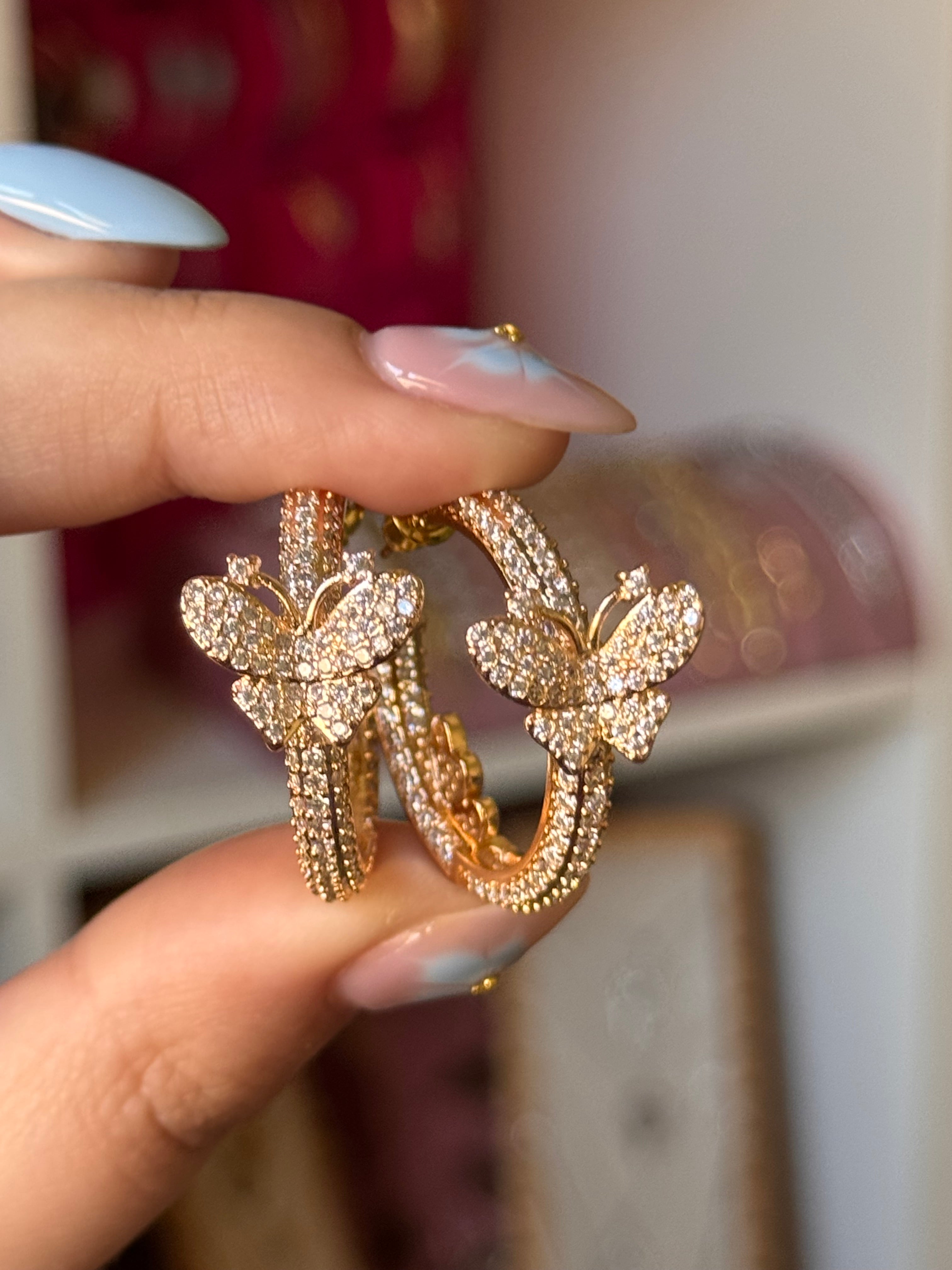 PENDIENTES BUTTERFLY GOLD