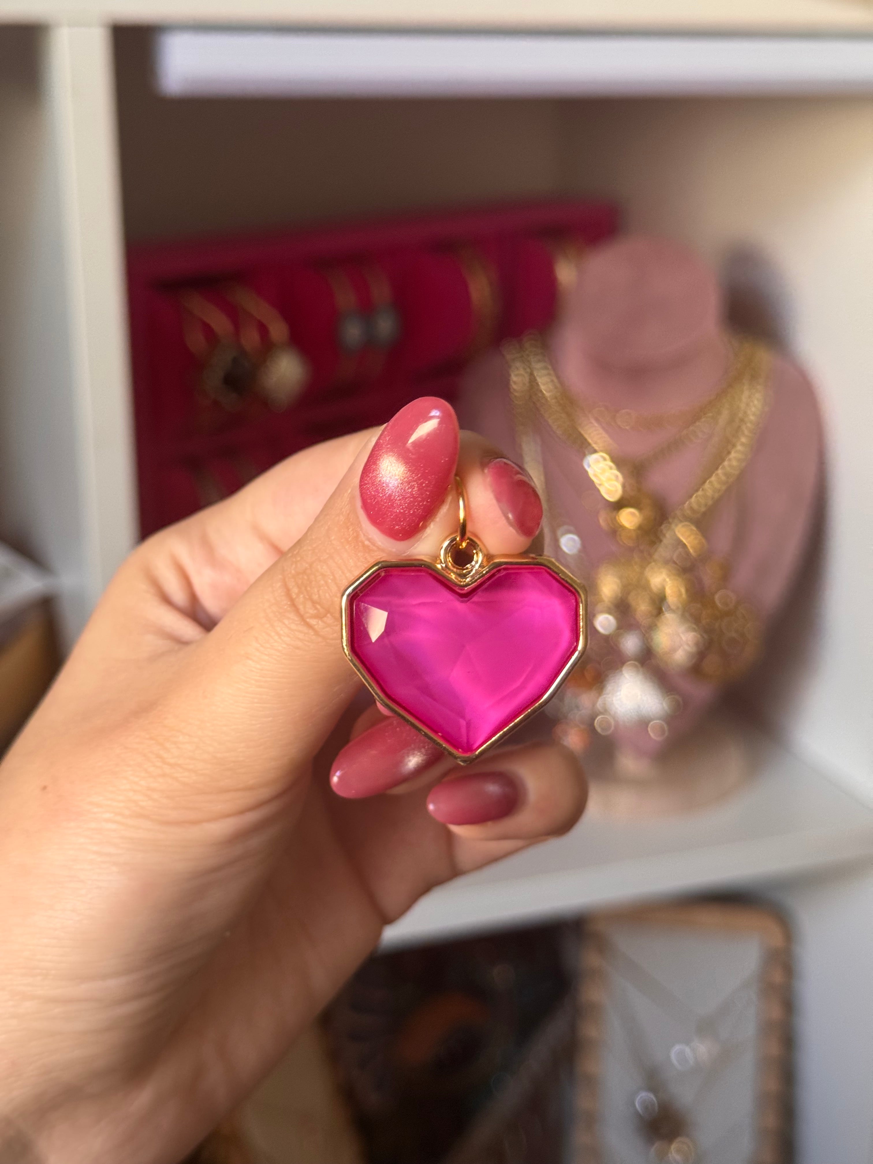 DIJE HEARTS FUCSIA