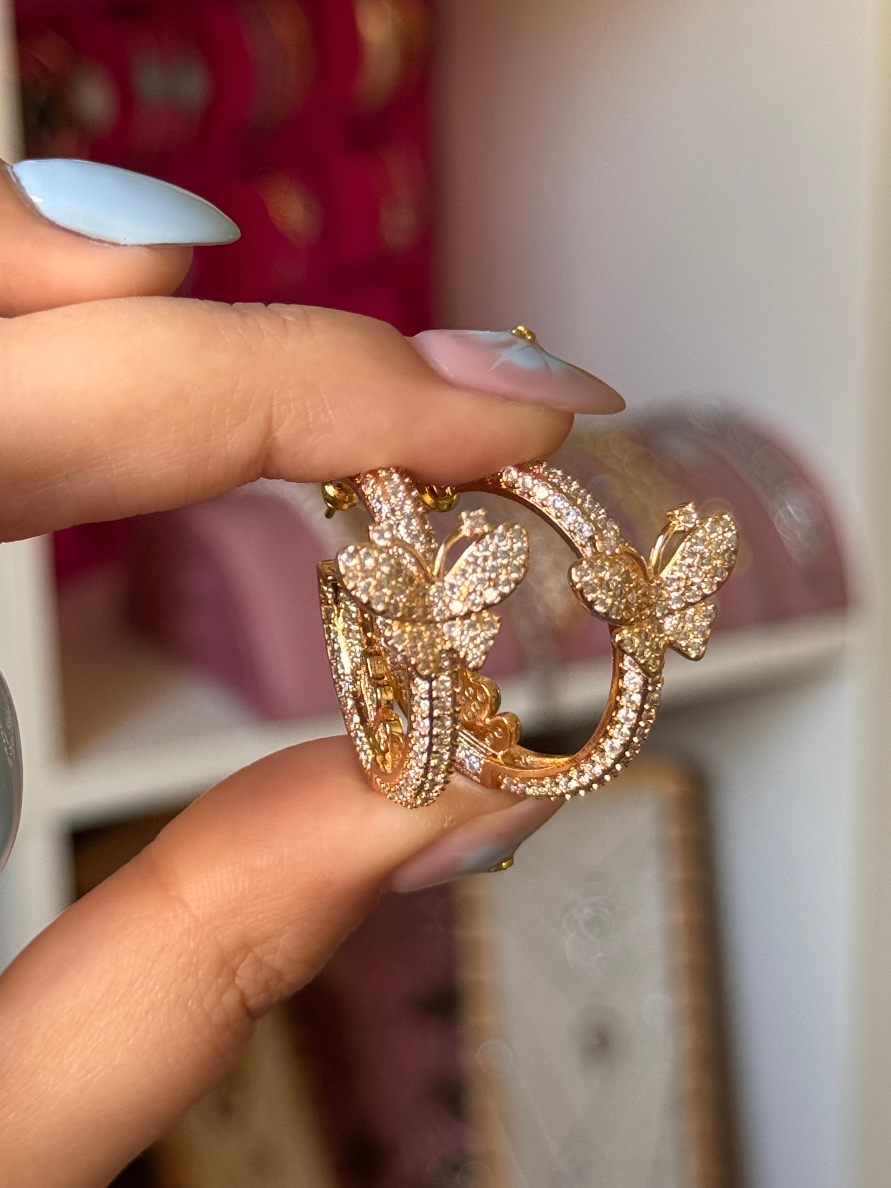 PENDIENTES BUTTERFLY GOLD