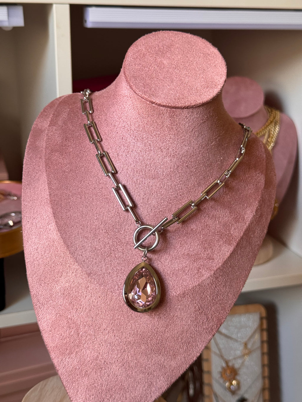 COLLAR CRISTAUX ROSA
