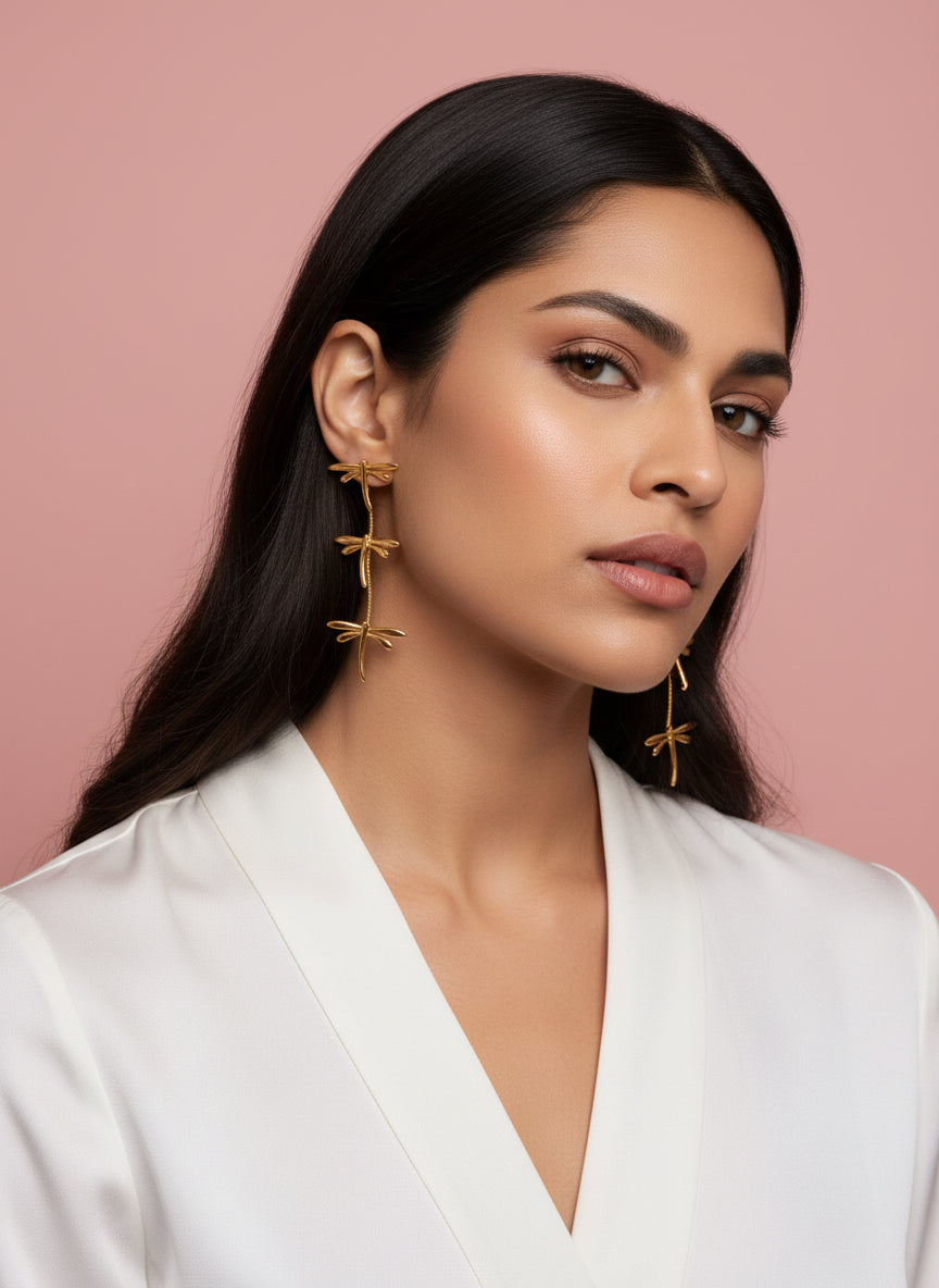 PENDIENTES VUELO GOLD